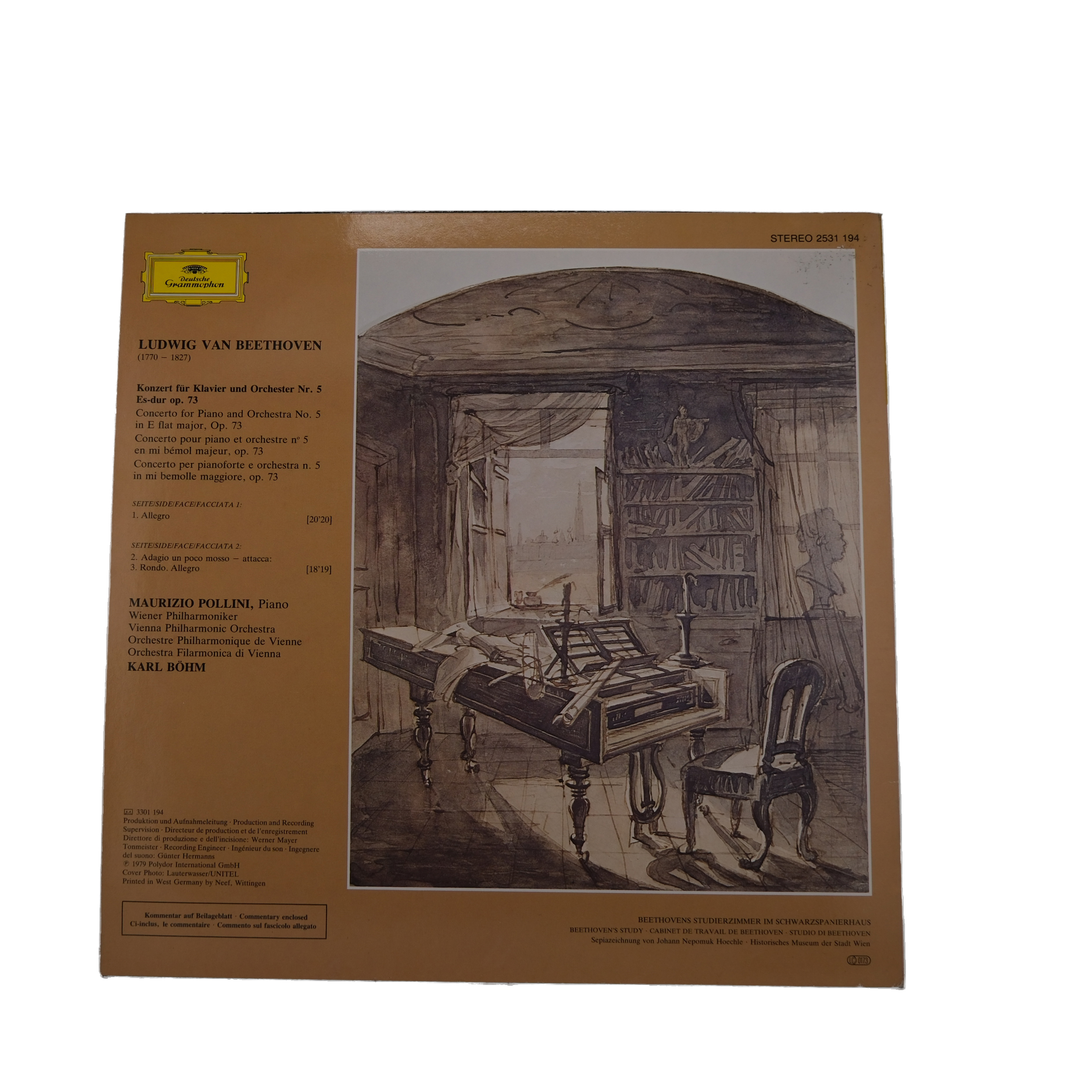 Beethoven, Karl Böhm, Concerto Empereur, 1979 – Image 2