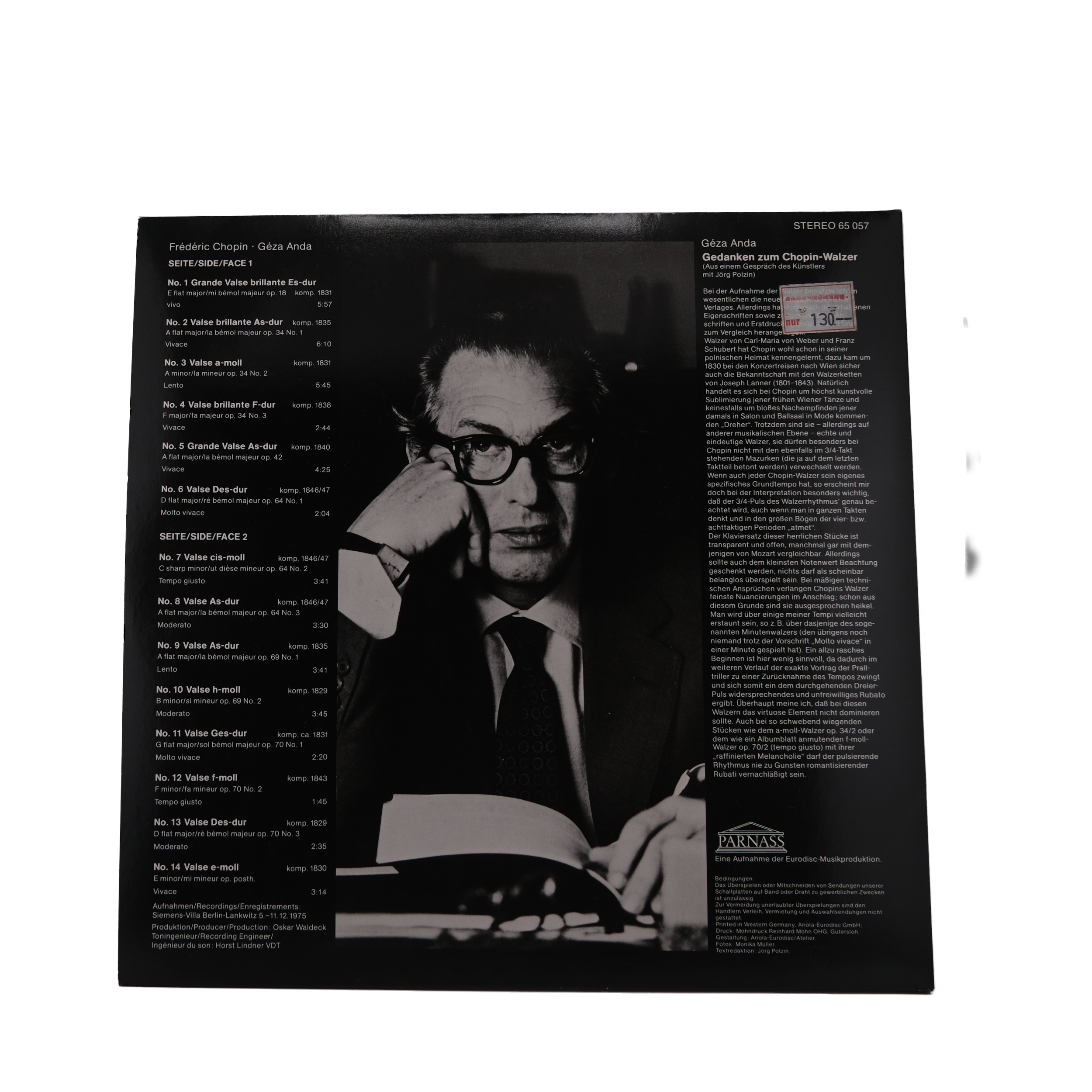 Chopin, Géza Anda - Les Valses Complètes (1977)
