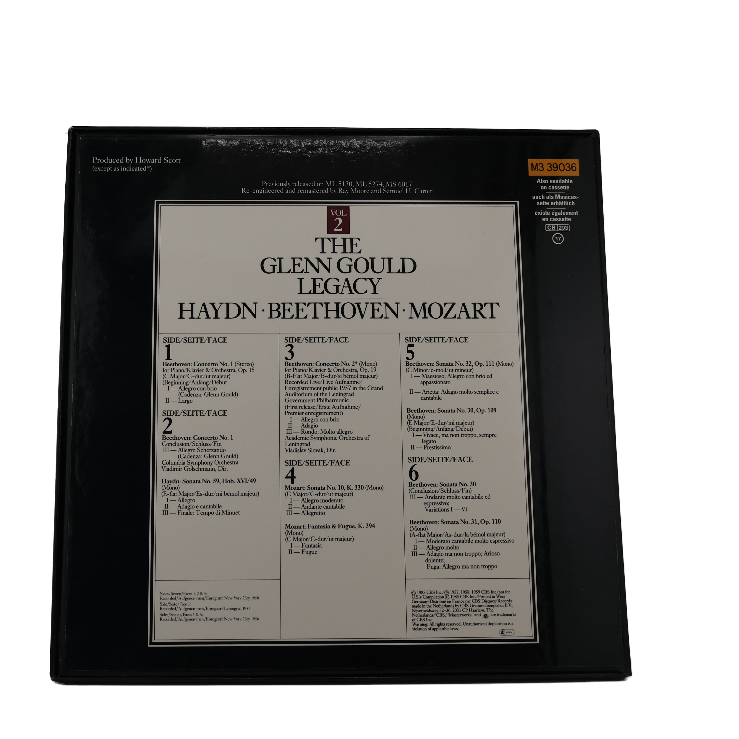 Haydn Beethoven Mozart: Œuvres pour piano - 1985 – Image 2
