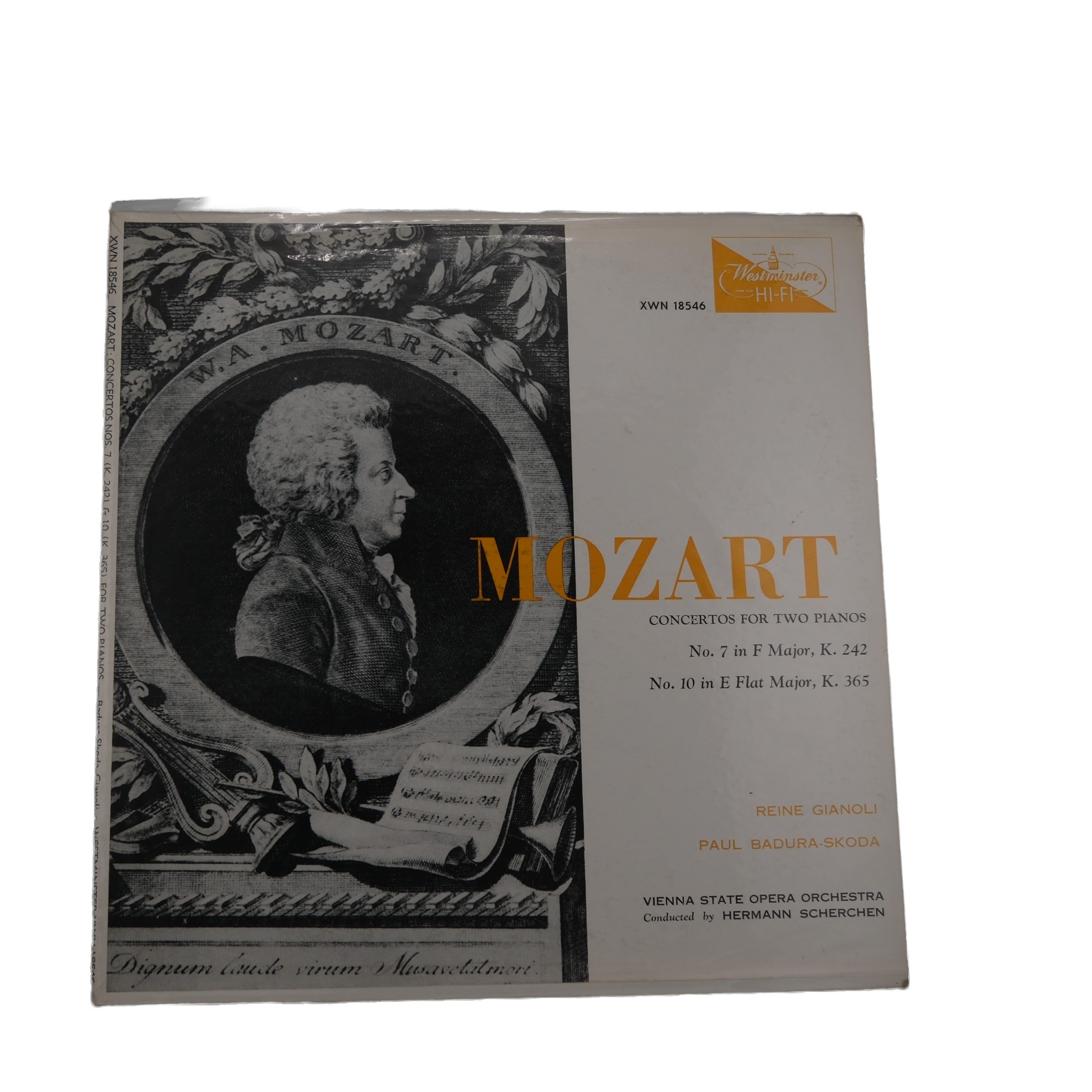 Mozart Concerto No.10 & No.7 Scherchen 1957 Westminster – Image 2