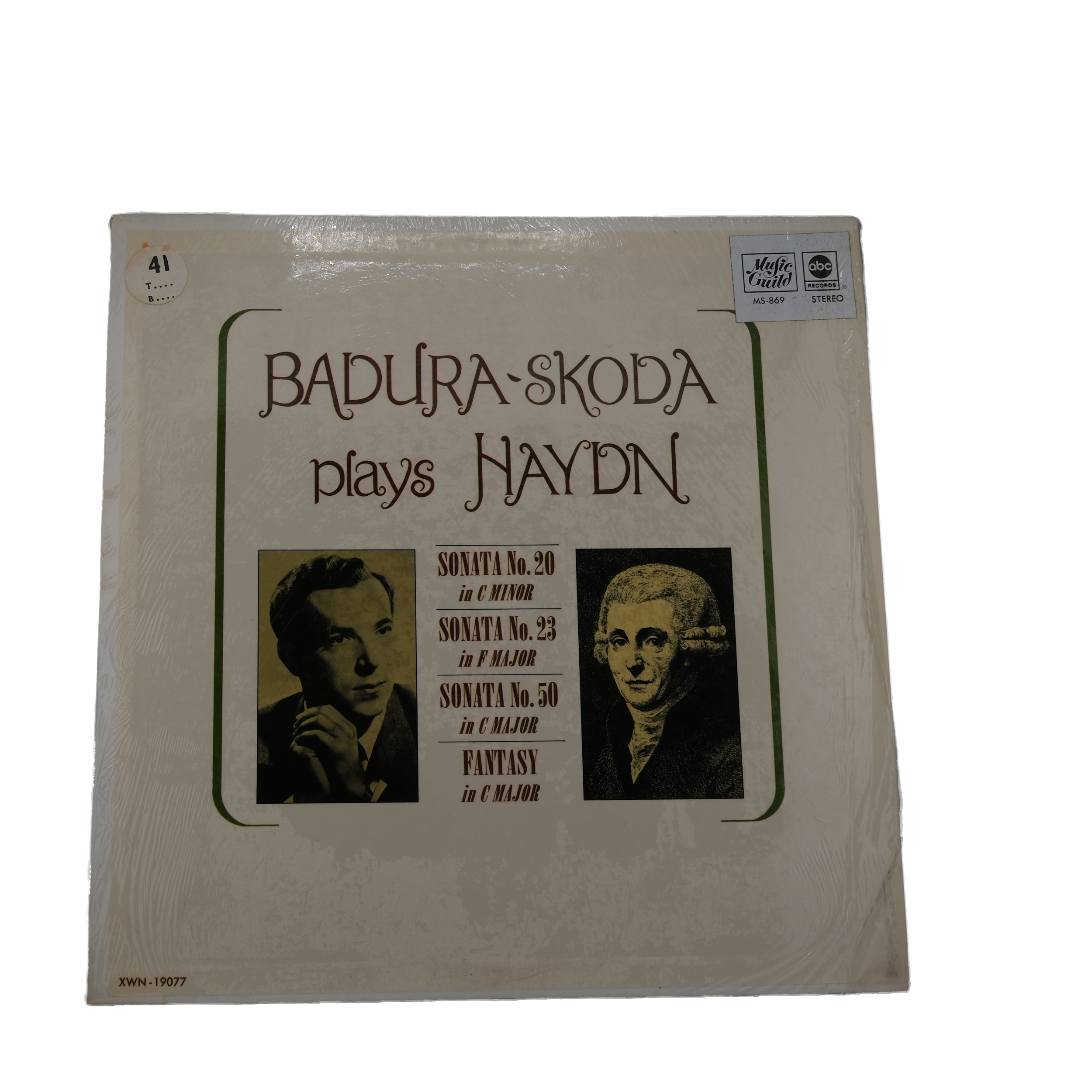 Haydn par Badura-Skoda - Fantaisie et Sonates (1974) Mono