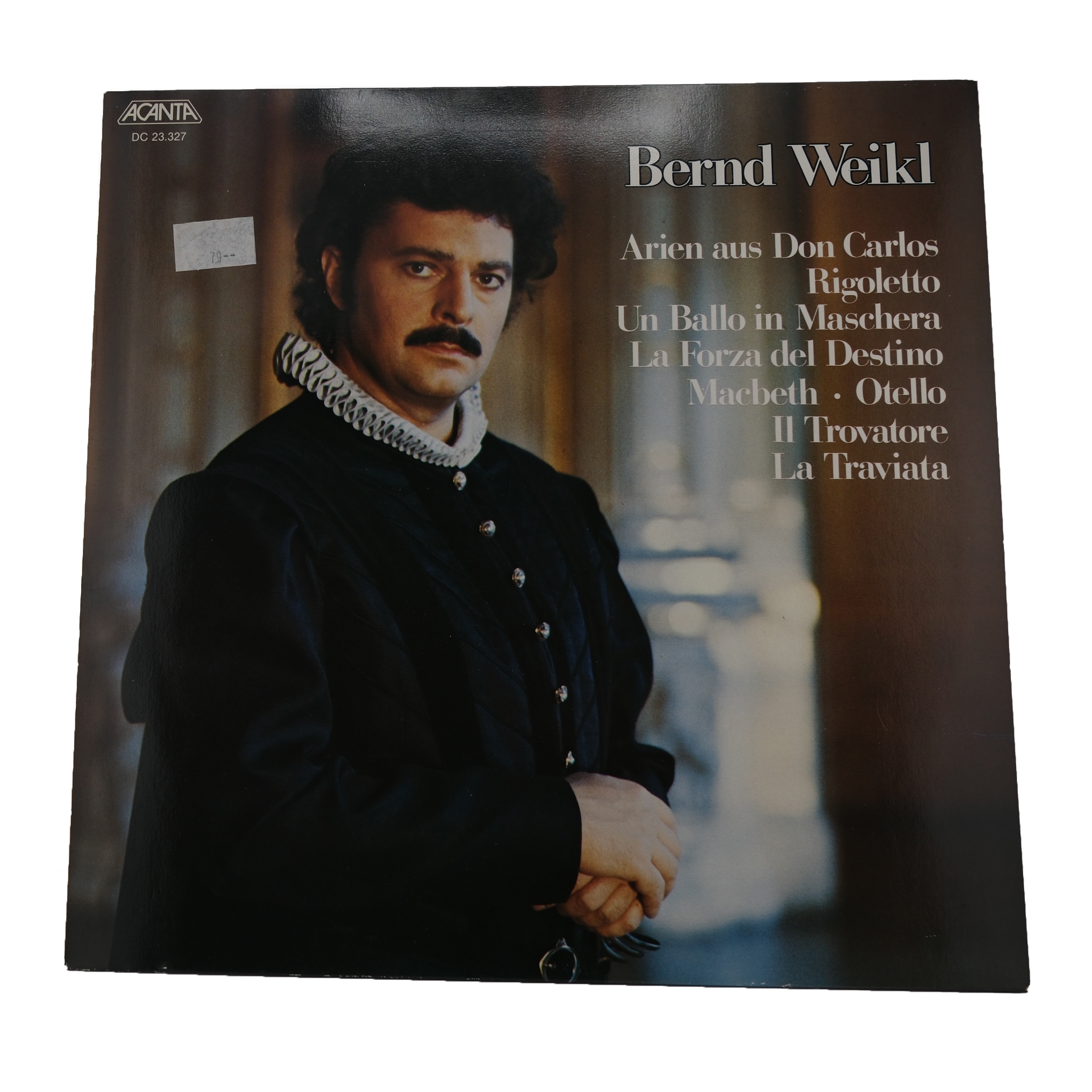 Verdi Opéras Bernd Weikl Arie 1982 Acanta