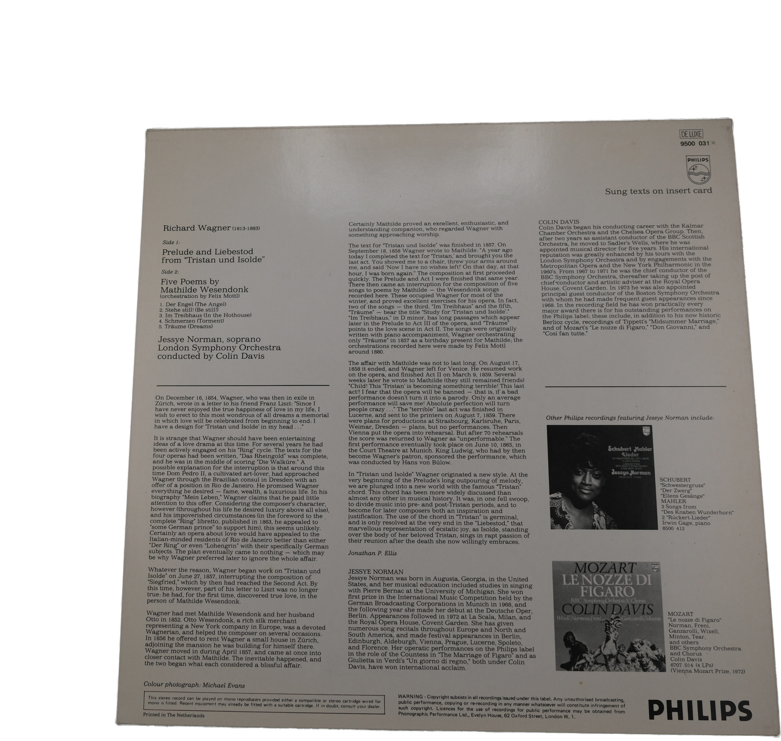 Wagner/Norman/Davis: Tristan & Wesendonk Lieder 1975 – Image 2