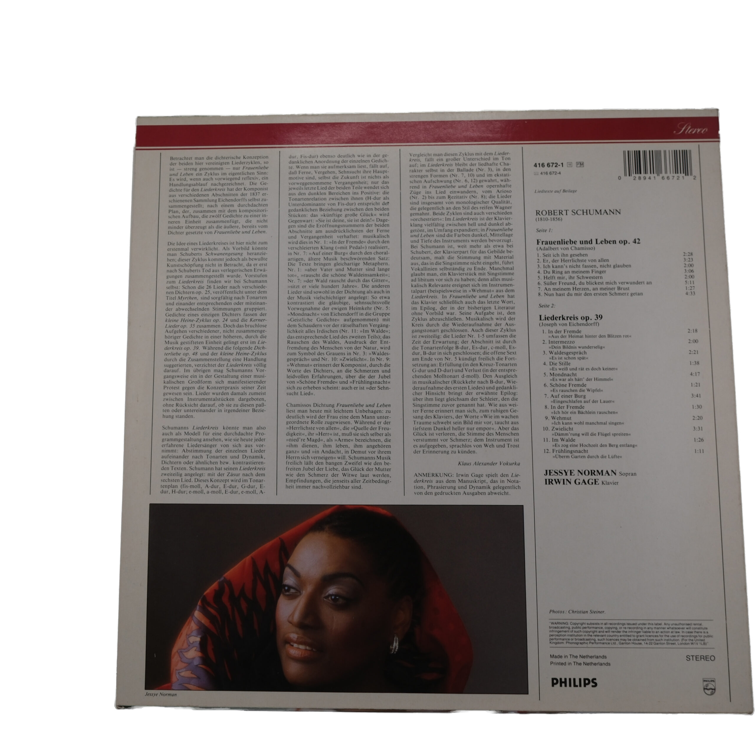 Schumann: Jessye Norman - Vie de femme/Liederkreis 1976 – Image 2