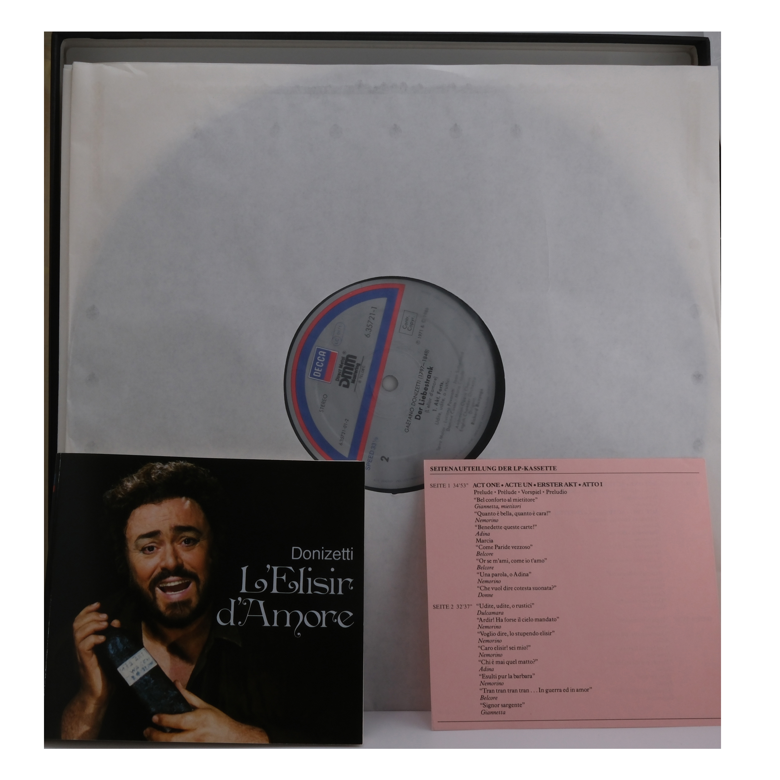 Donizetti, Sutherland, Pavarotti, L'Élixir d'amour, 1986 – Image 2