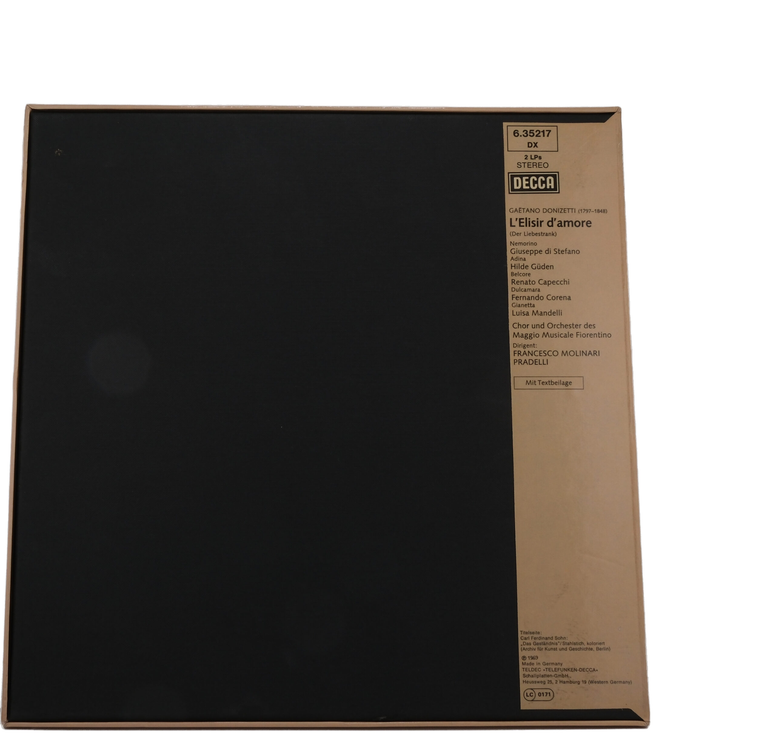 L'Elisir D'Amore Donizetti 1969 Decca Francesco Molinari Pradelli – Image 2