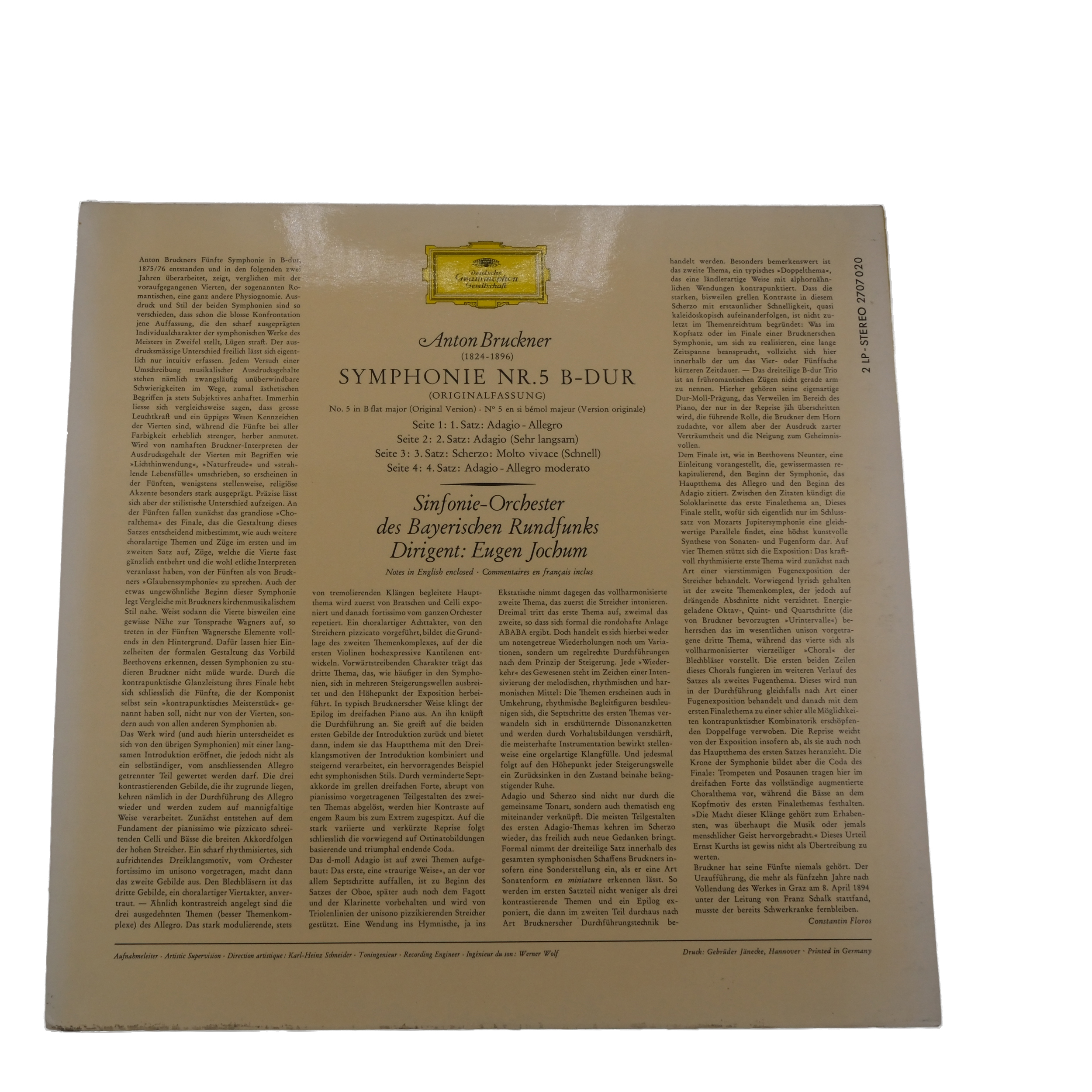 Bruckner: Symphonie 9, Te Deum - Eugen Jochum (1966) – Image 2