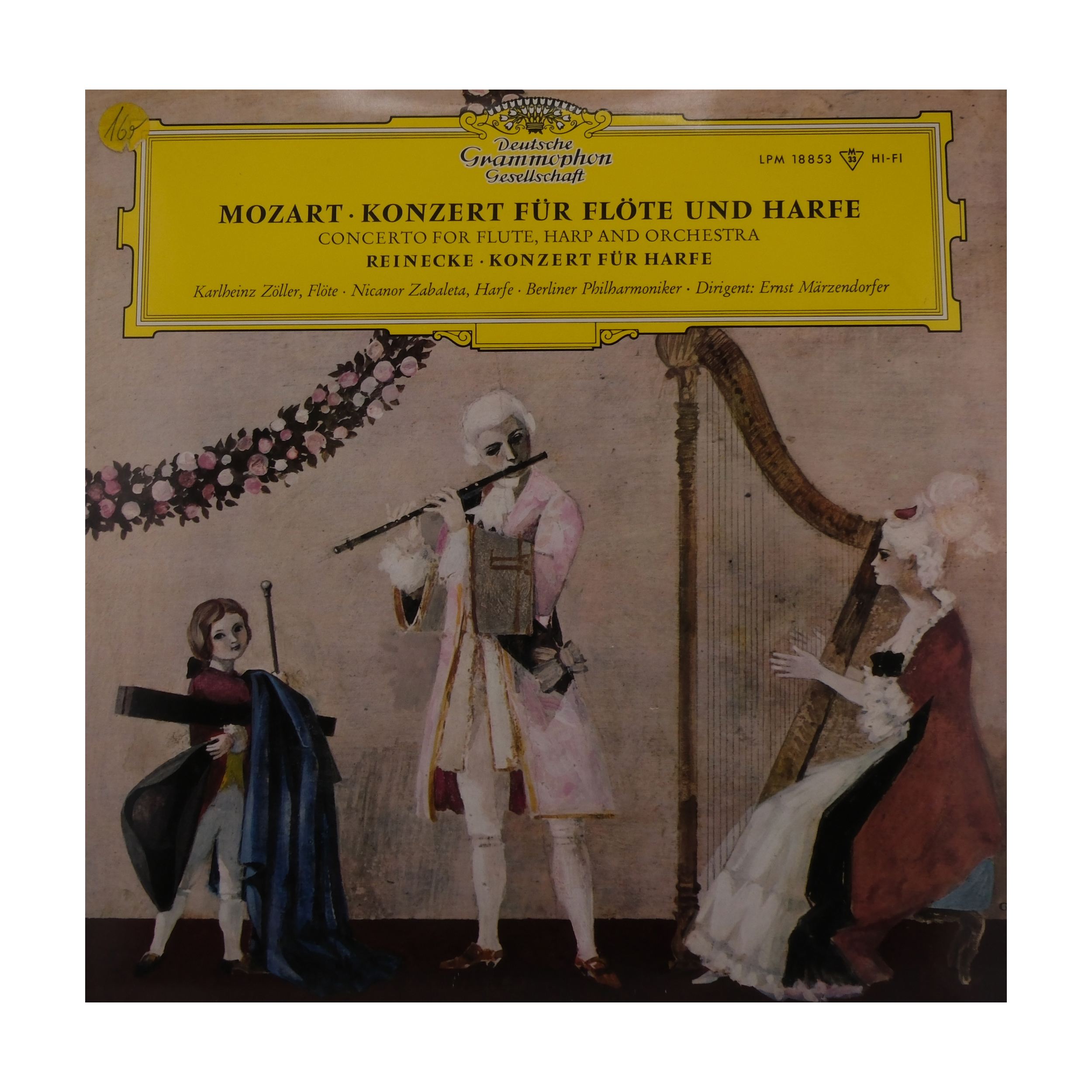 Mozart: Concerto Flûte & Harpe, Zöller, Zabaleta, 1975 – Image 2