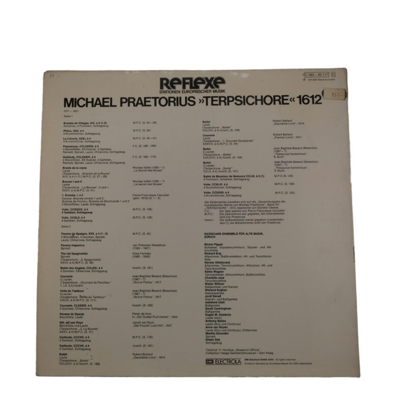 Michael Praetorius Michael Praetorius - 1973 - EMI Electrola - La maison du Gros ours