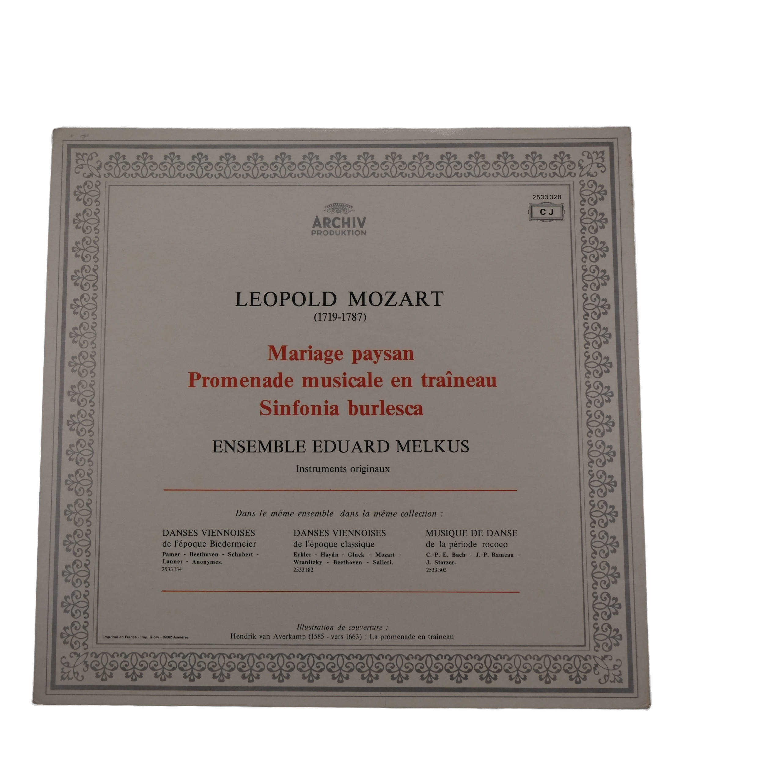 Leopold Mozart - Promenade En Traîneau / Mariage Paysan - 1976 – Image 2