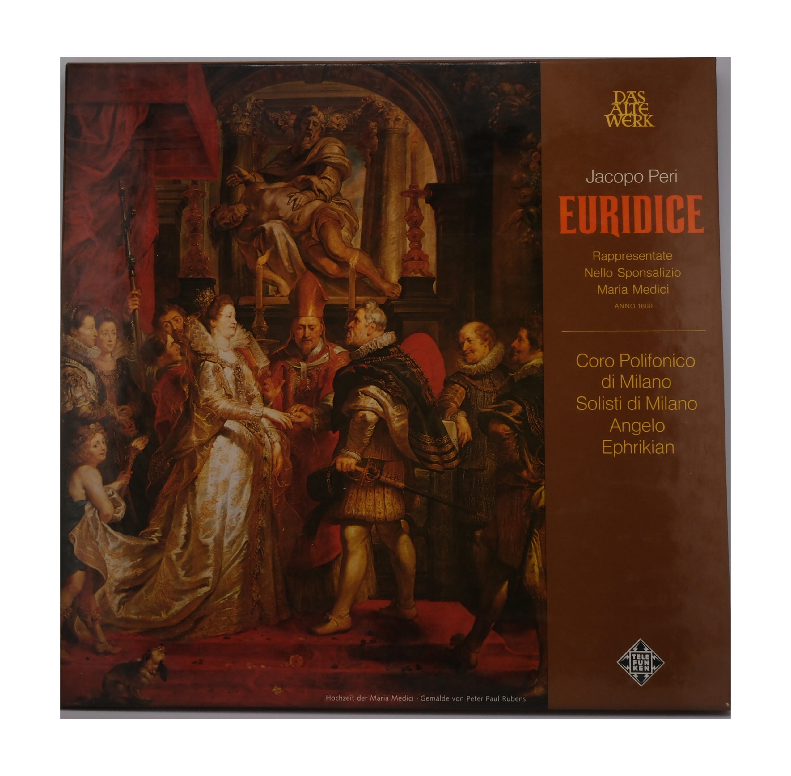 Jacopo Peri - Euridice - Angelo Ephrikian - 1976