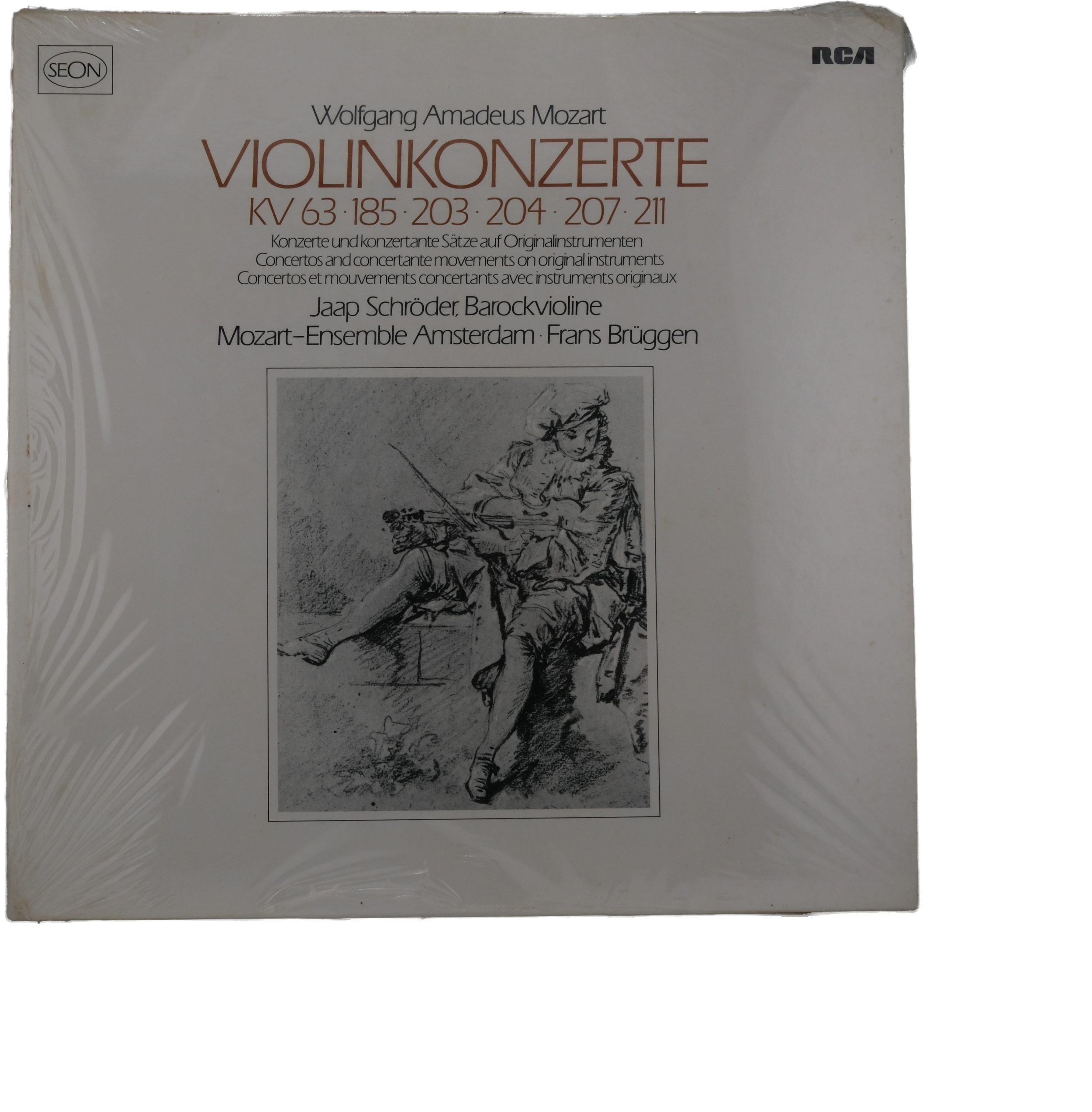 Mozart par Jaap Schröder, Concertos 1980 Brüggen