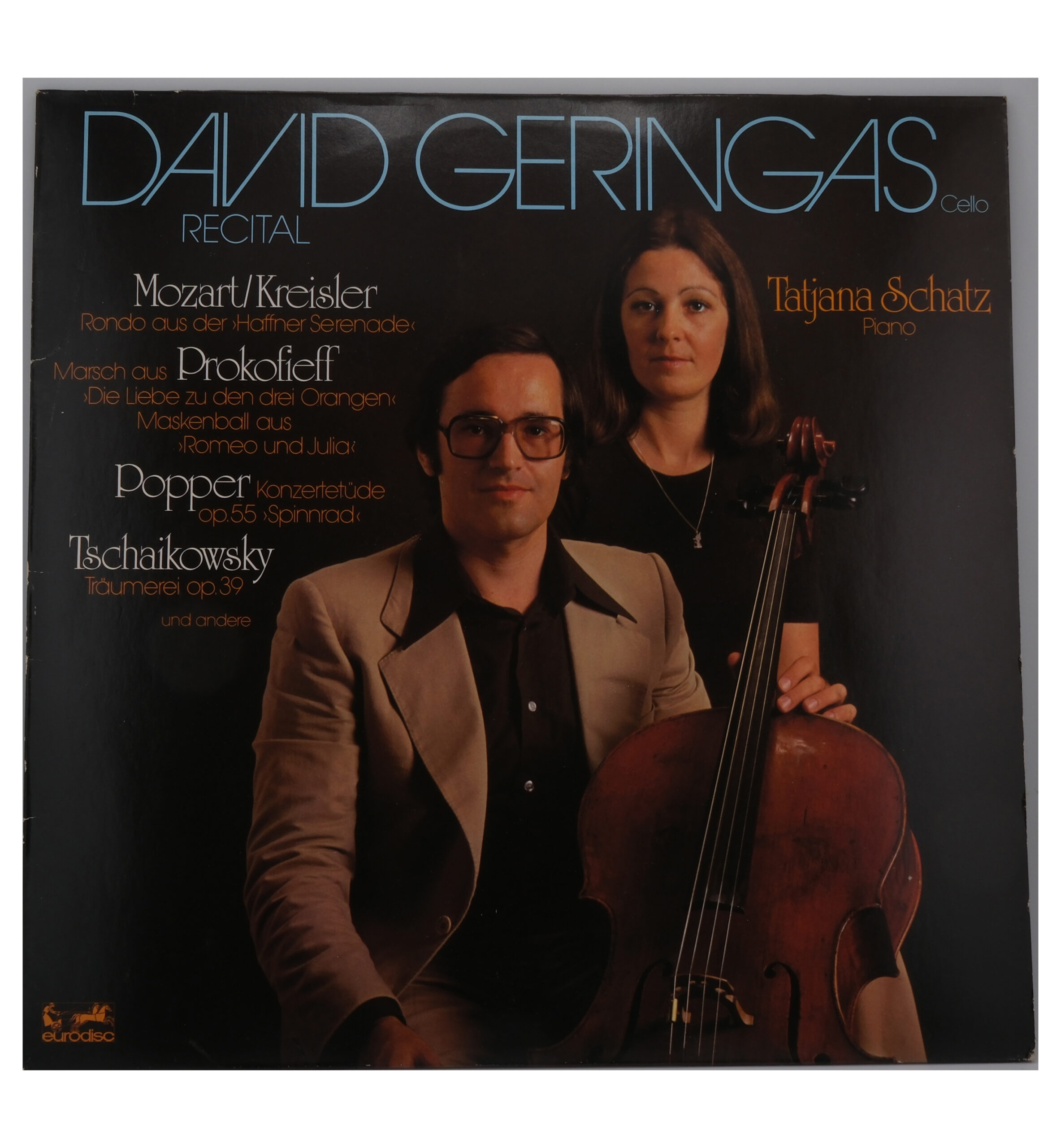 Mozart Prokofieff Tchaïkovski Recital David Geringas 1979