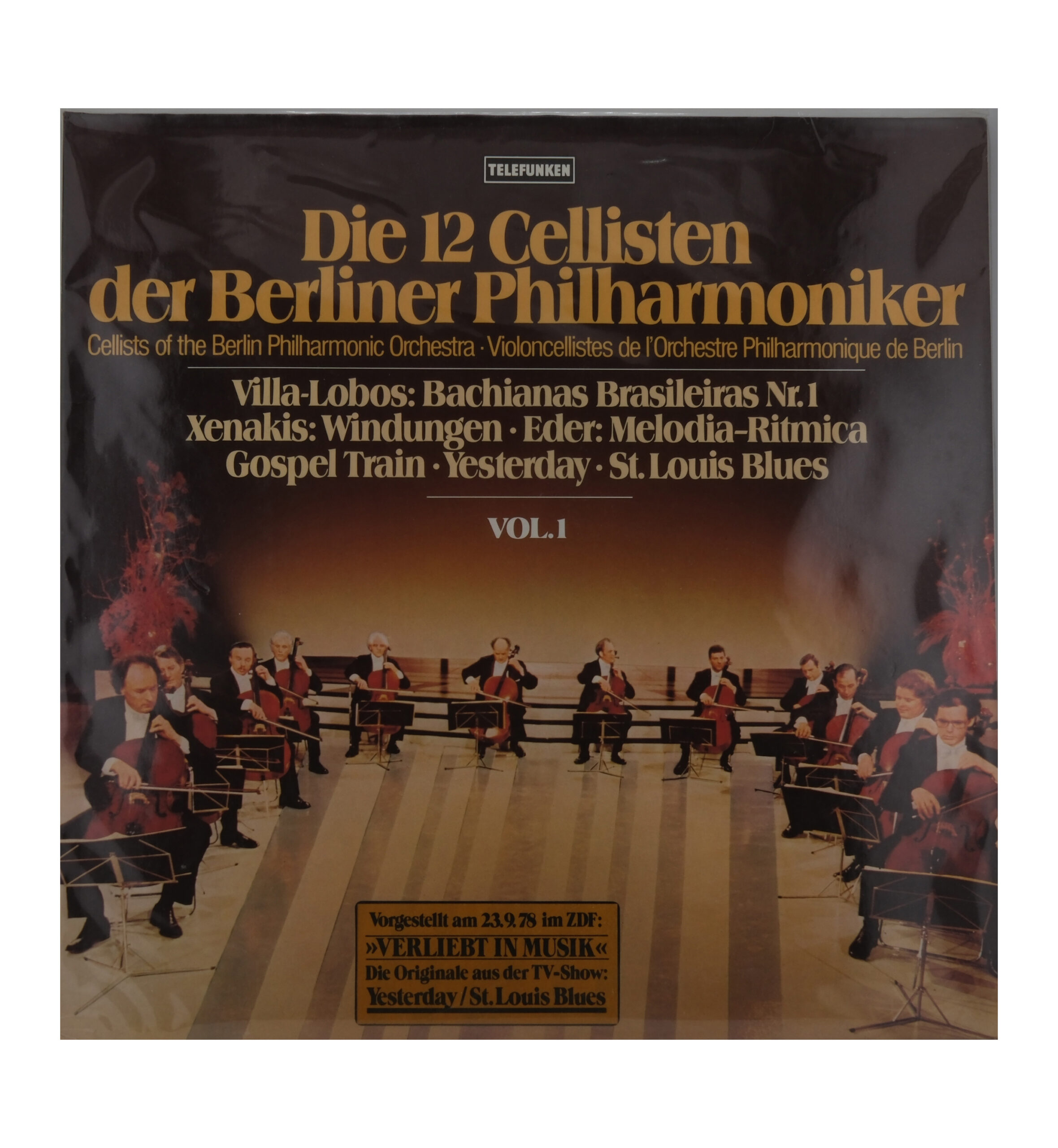 Villa Lobos Xenakis Eder 1978 Telefunken Stereo Die 12 Cellisten