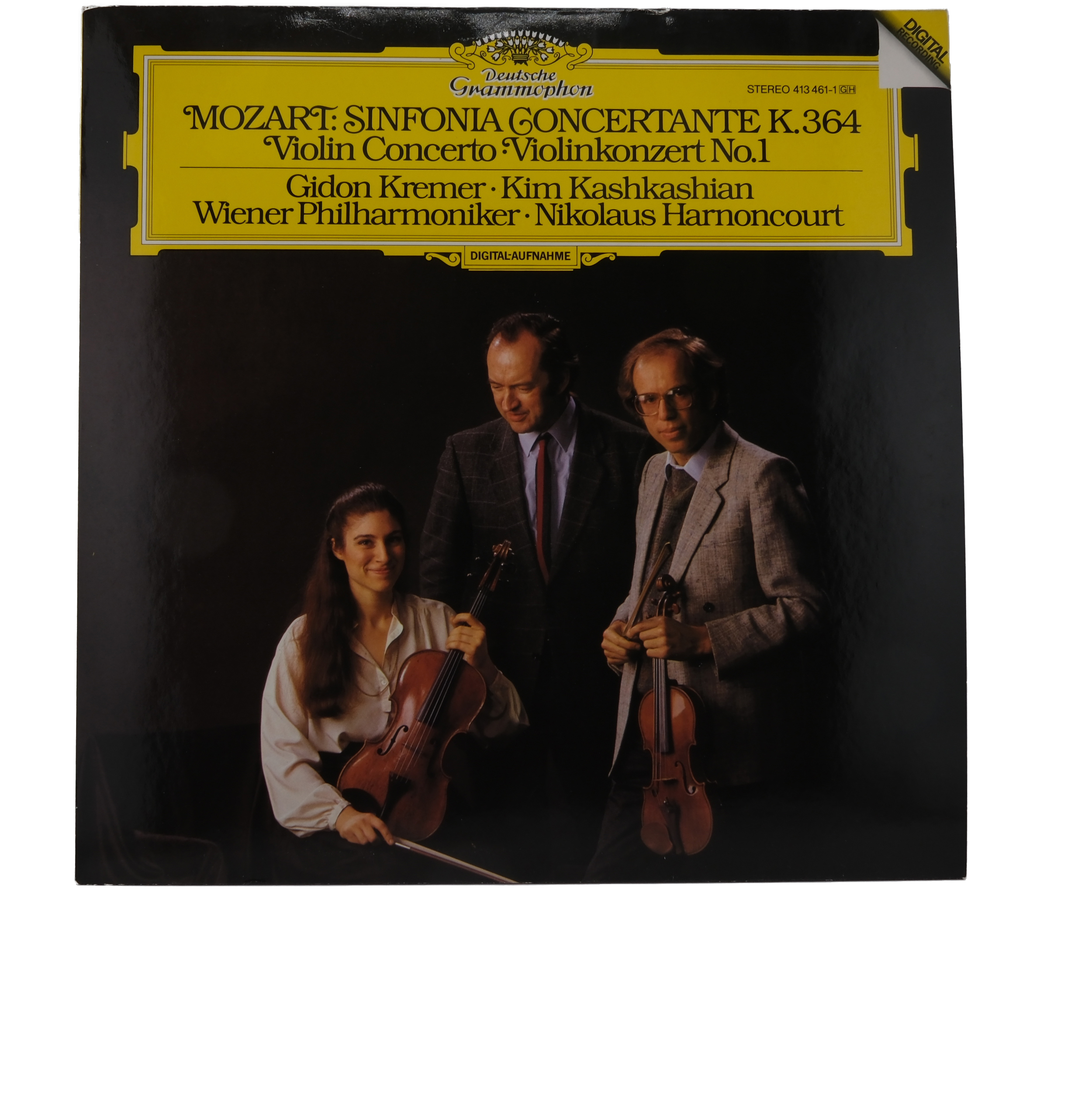 Mozart: Sinfonia Concertante, Harnoncourt, Kremer & Kashkashian, 1984
