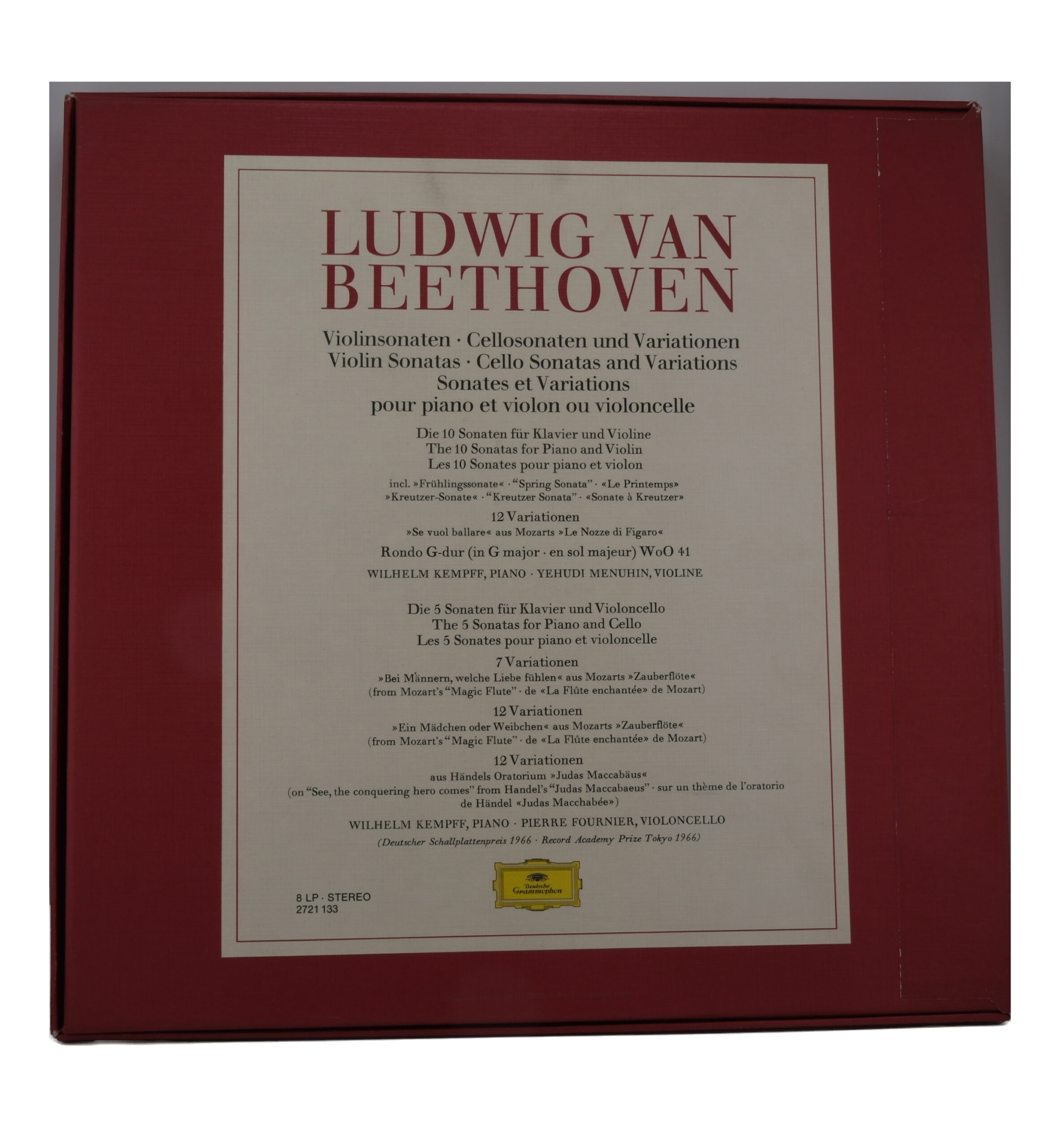 Beethoven 1970 Deutsche Grammophon Ensemble Stereo