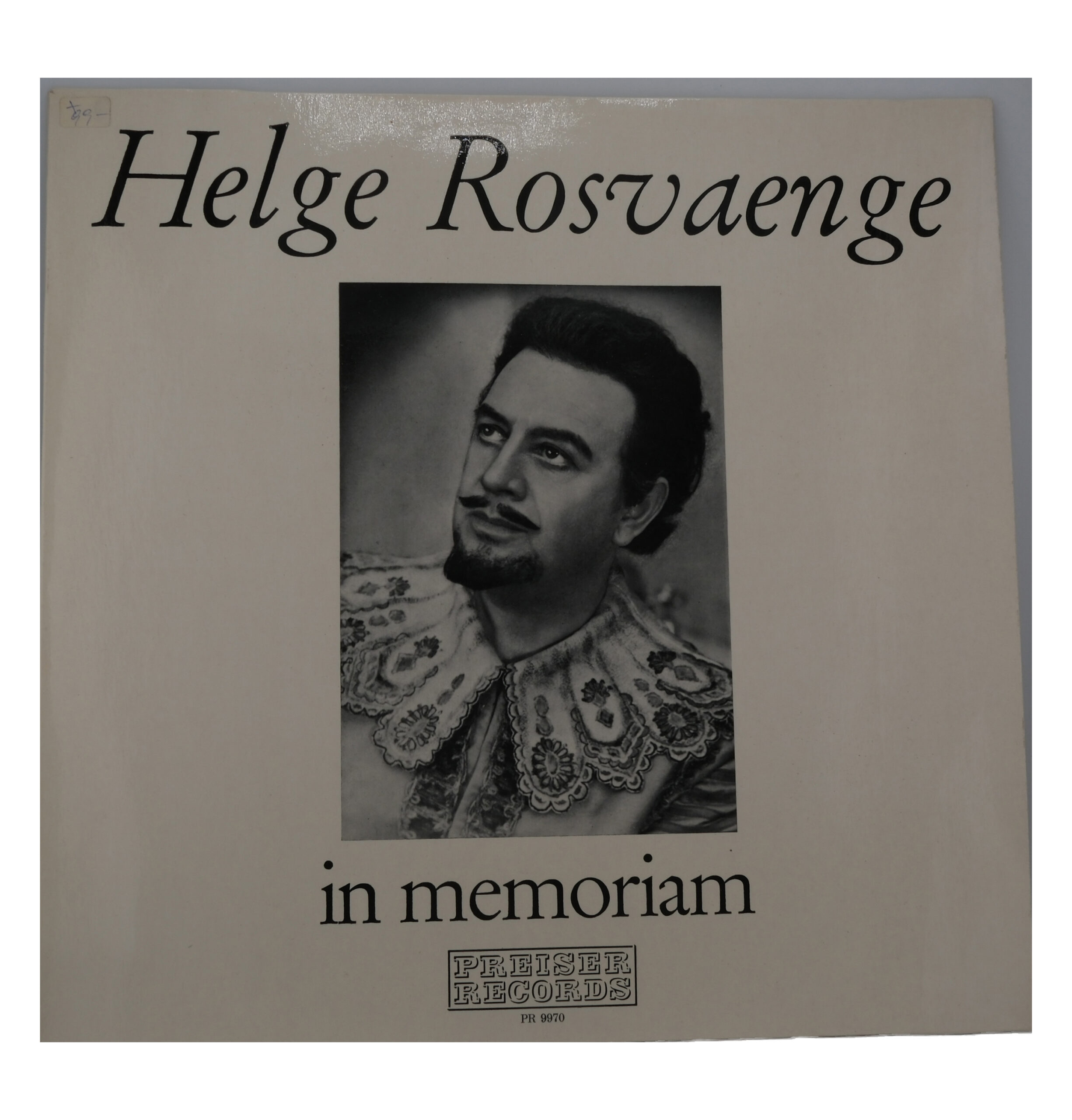 Helge Rosvaenge in memoriam – Preiser Records