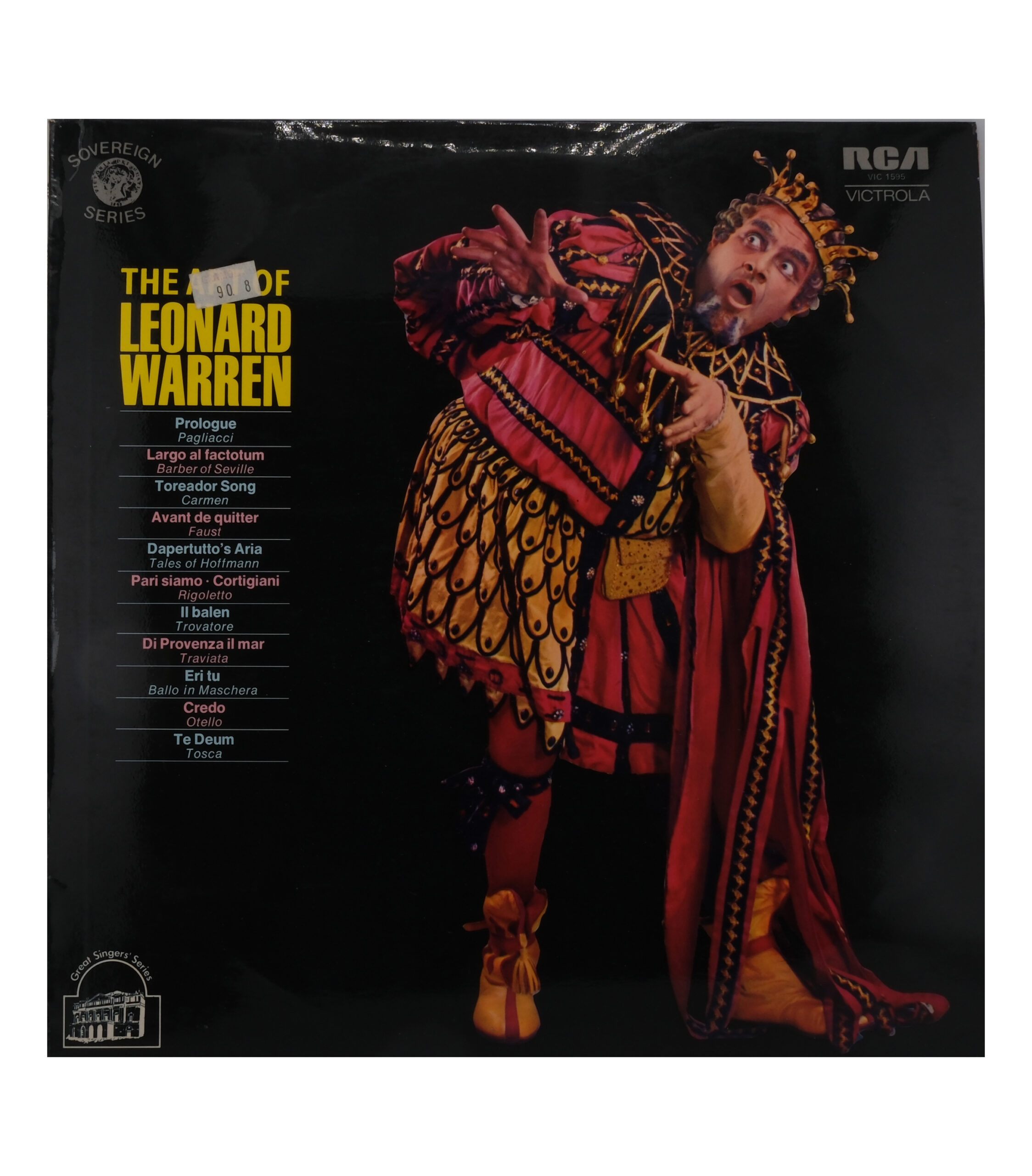 Leonard Warren - Les Grands Airs d'Opéra - 1971, RCA Victrola