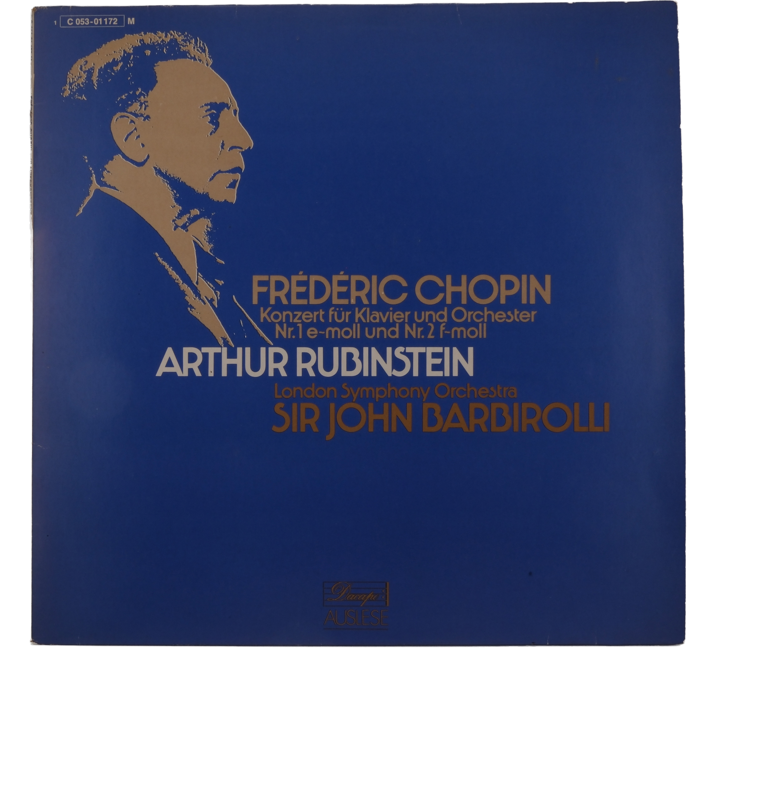 Chopin Konzert Klavier Nr. 1 & 2 Barbirolli Dacapo Mono