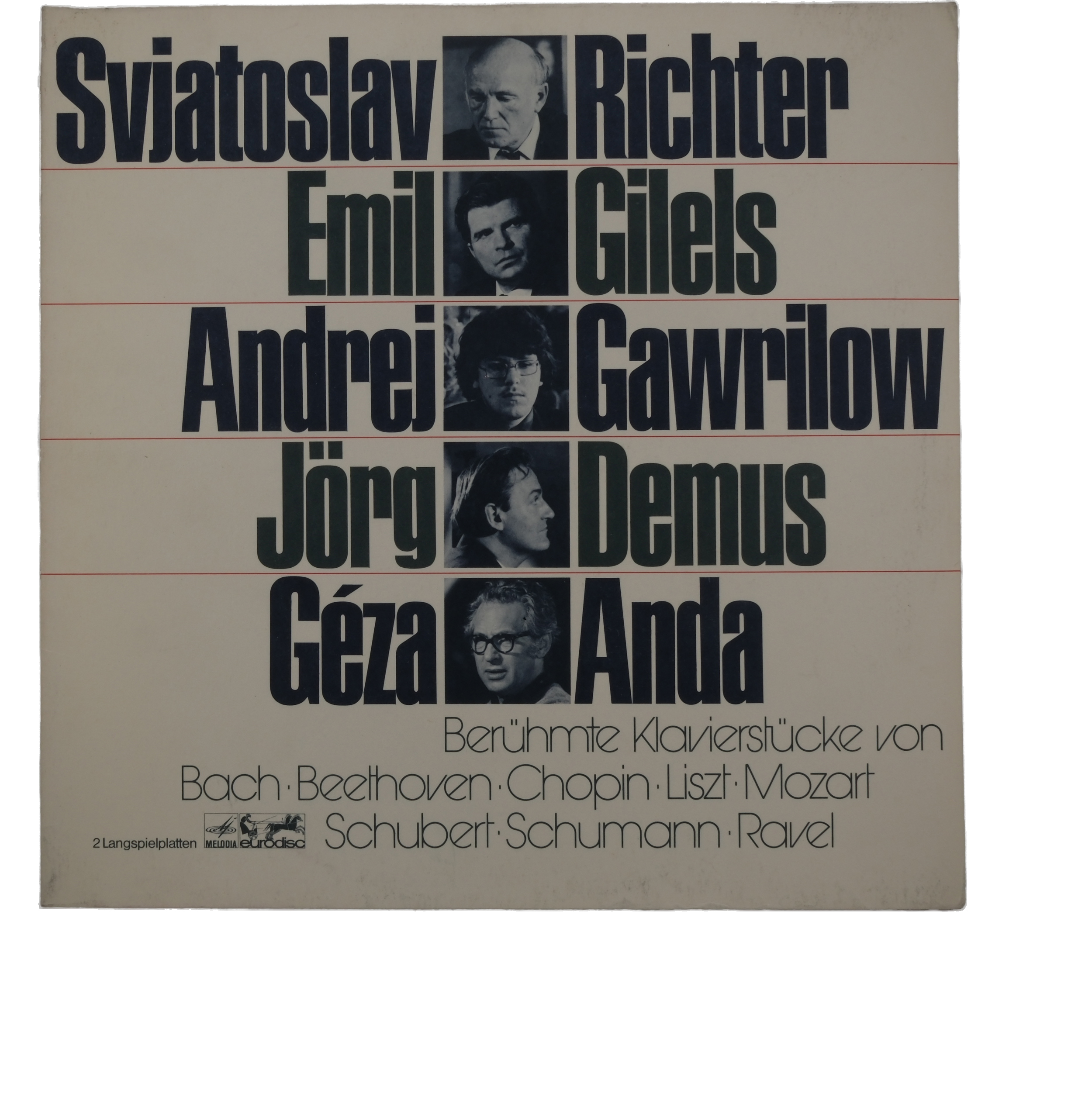 Bach Beethoven Chopin Liszt Mozart 1977 Melodia-Eurodisc Stereo