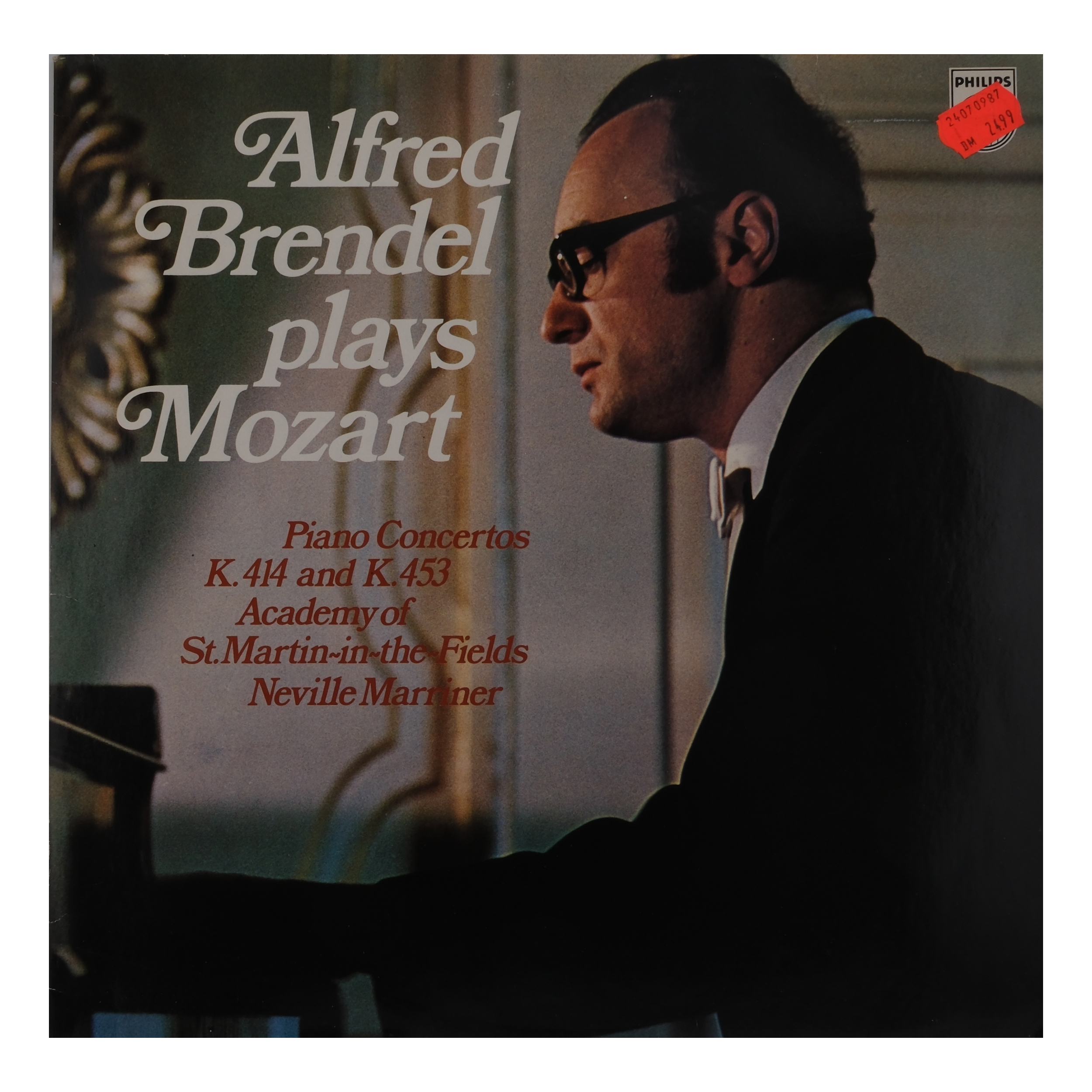 Mozart, Brendel, Concertos pour Piano K.414 & K.453, 1974