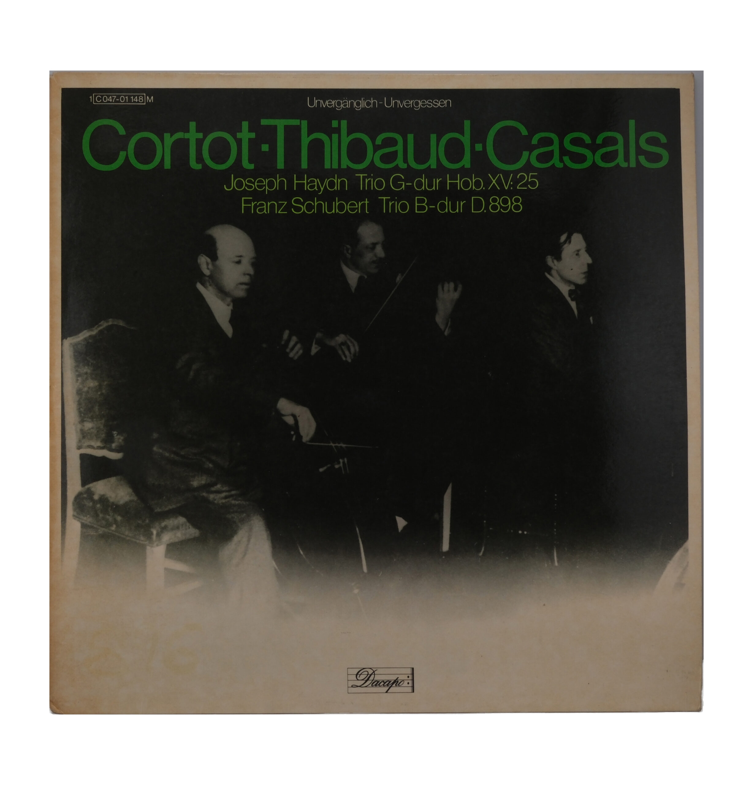 Haydn Schubert Cortot Thibaud Casals Trio G-Dur B-Dur