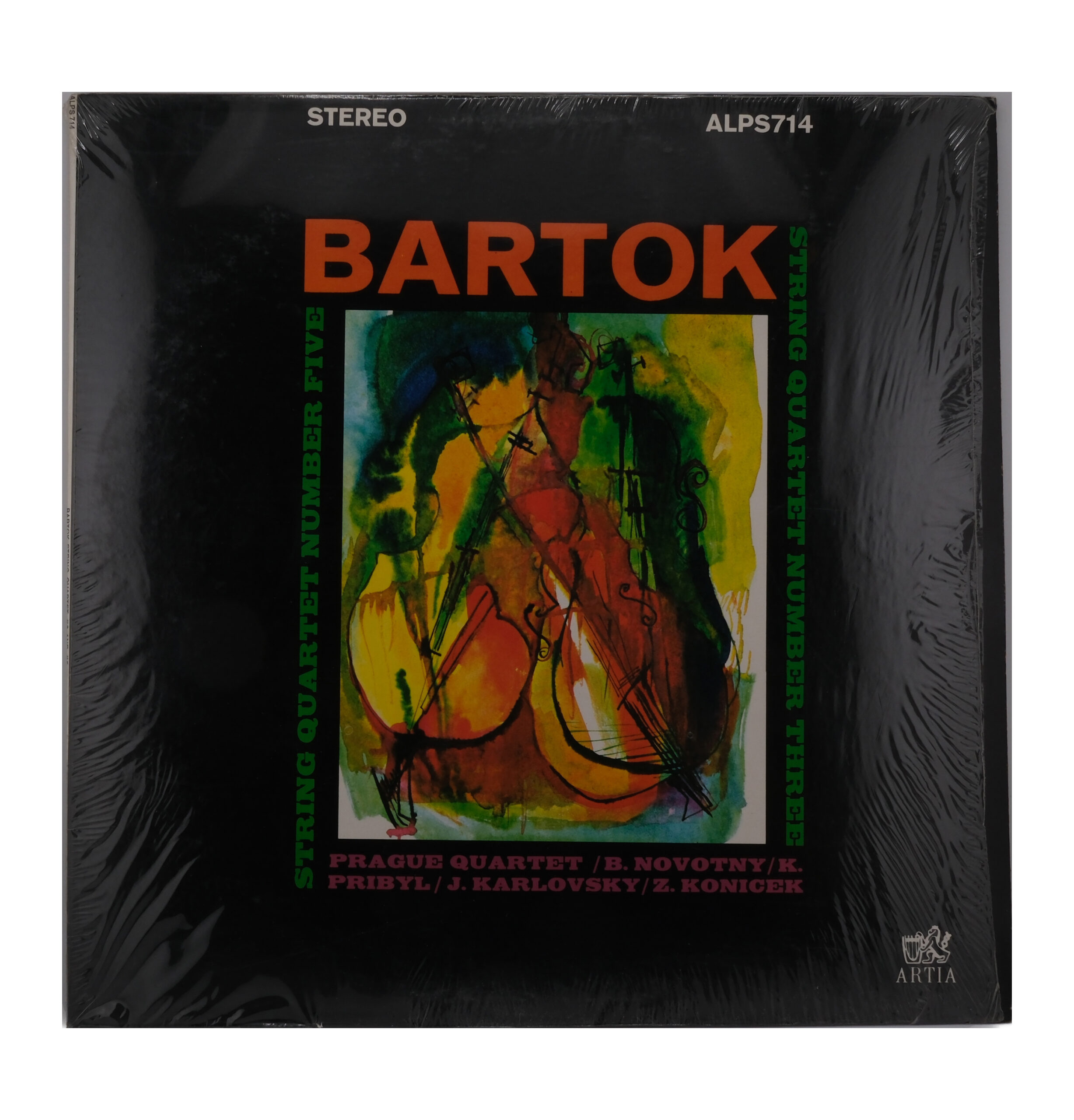 Bartok String Quartets 5 & 3, Prague Quartet, 1966