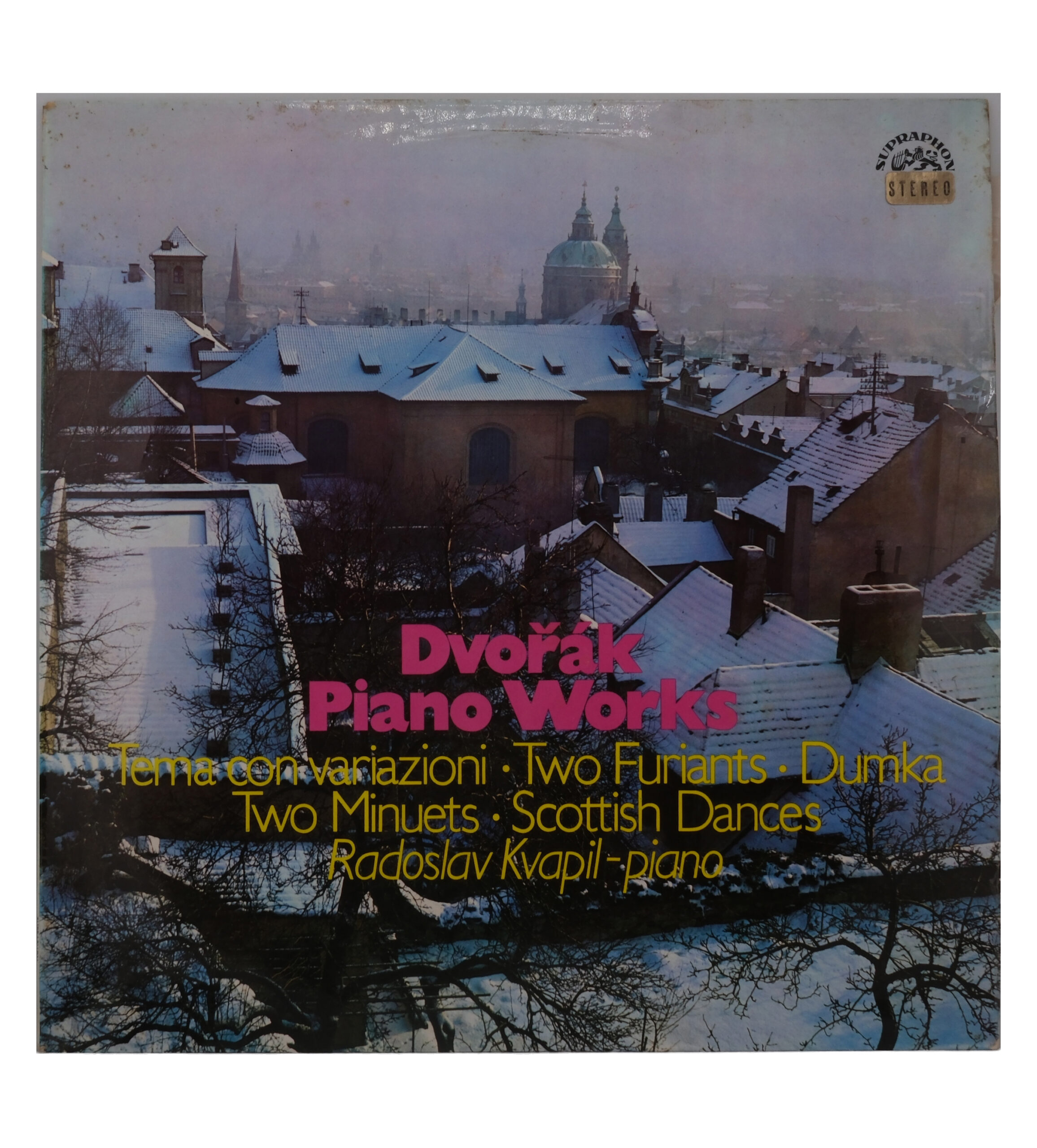 Dvorak: Œuvres pour Piano, Radoslav Kvapil, 1981, Supraphon