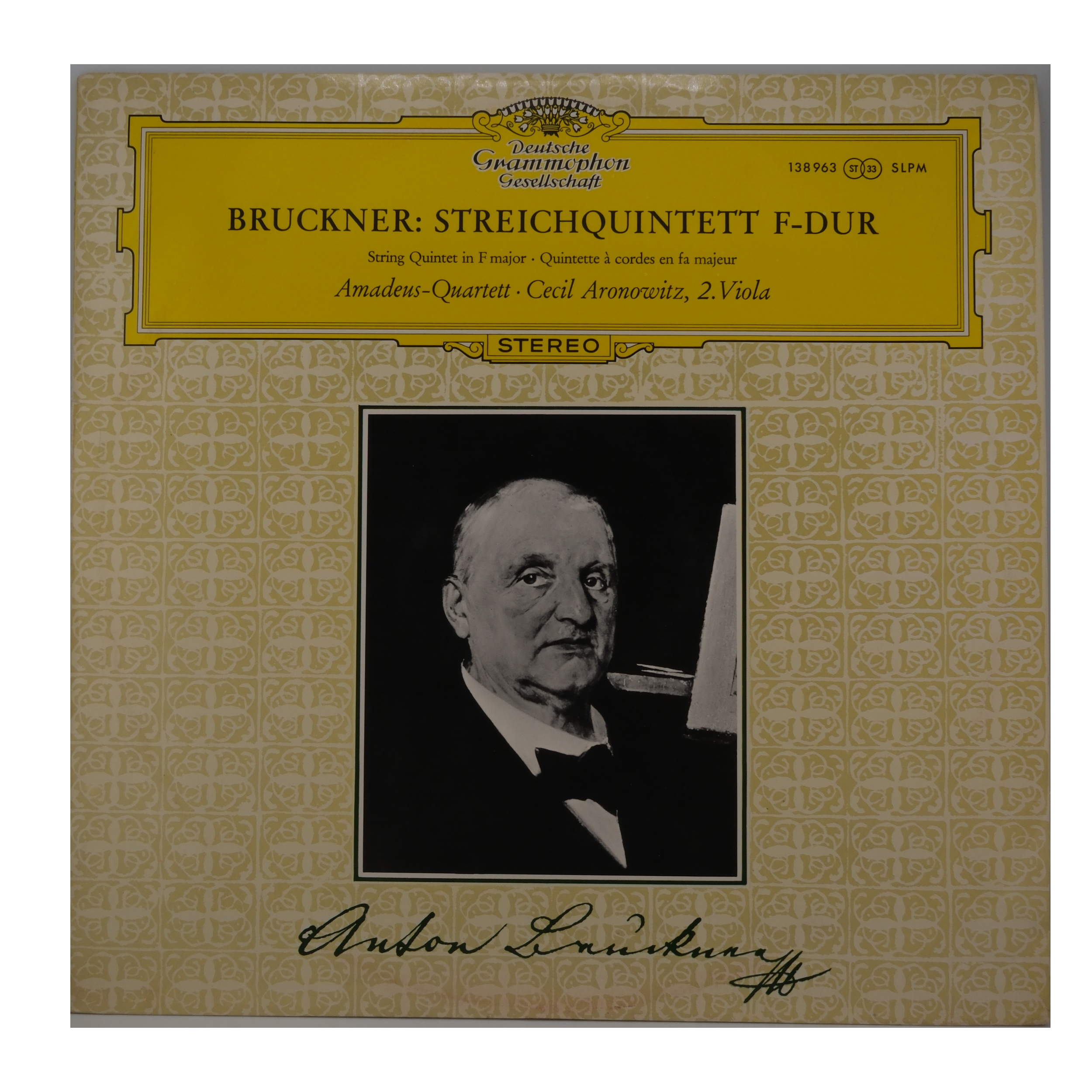 Bruckner Streichquintett F-Dur 1965 Deutsche Grammophon