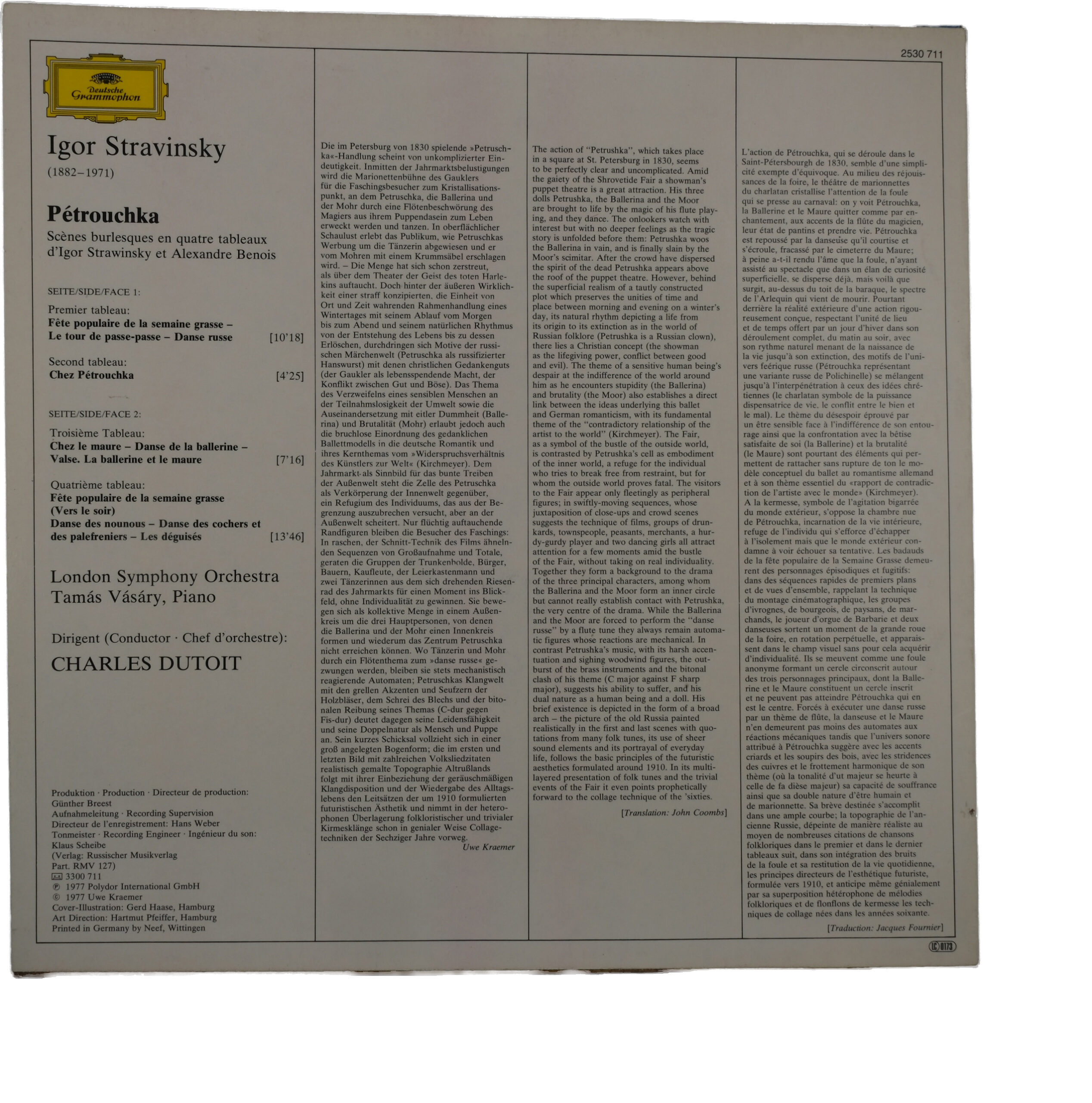 Stravinsky, Charles Dutoit, Pétrouchka, 1977, Deutsche Grammophon – Image 2