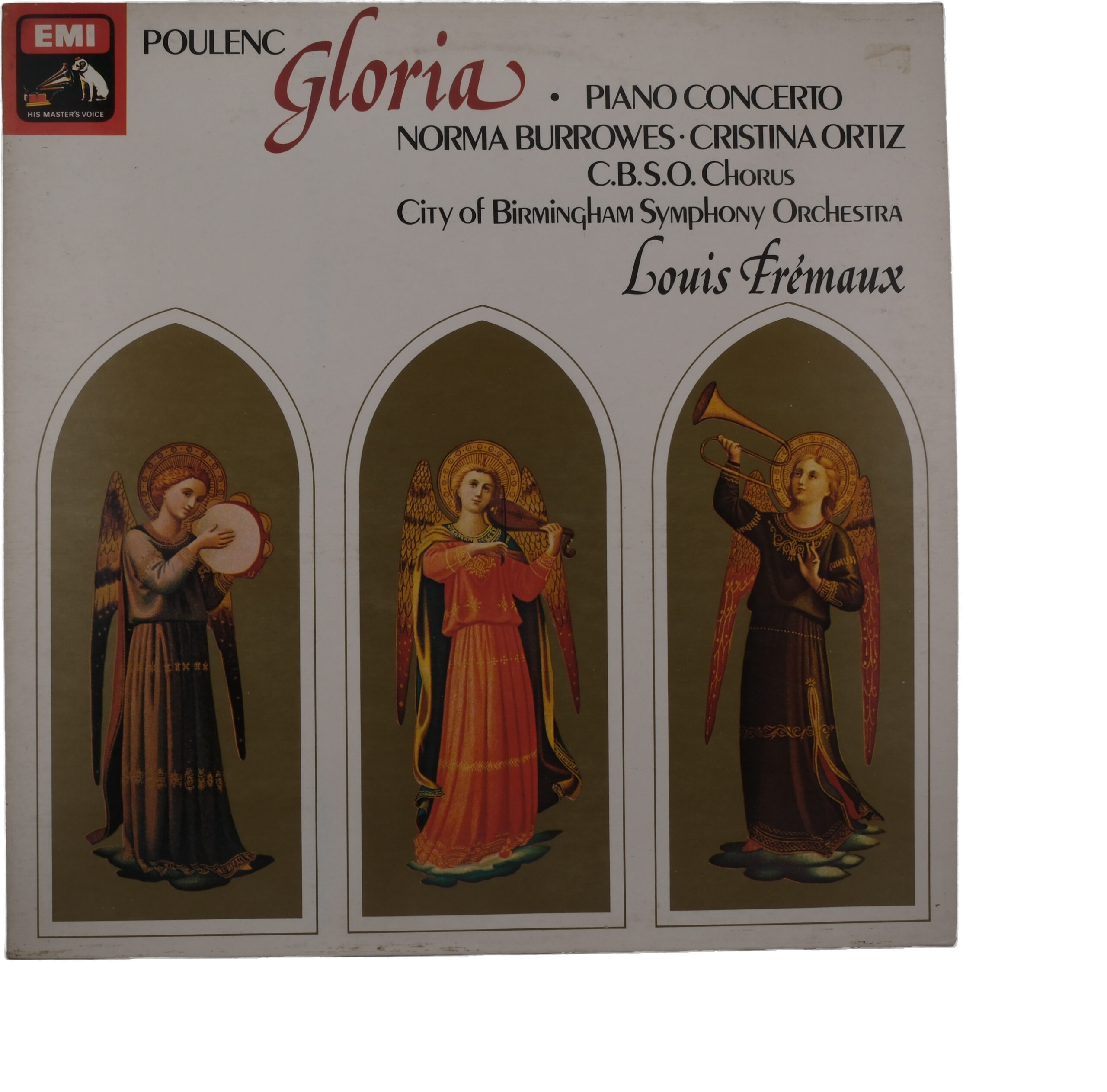 Poulenc Gloria Concerto Piano Fremaux Burrowes 1976