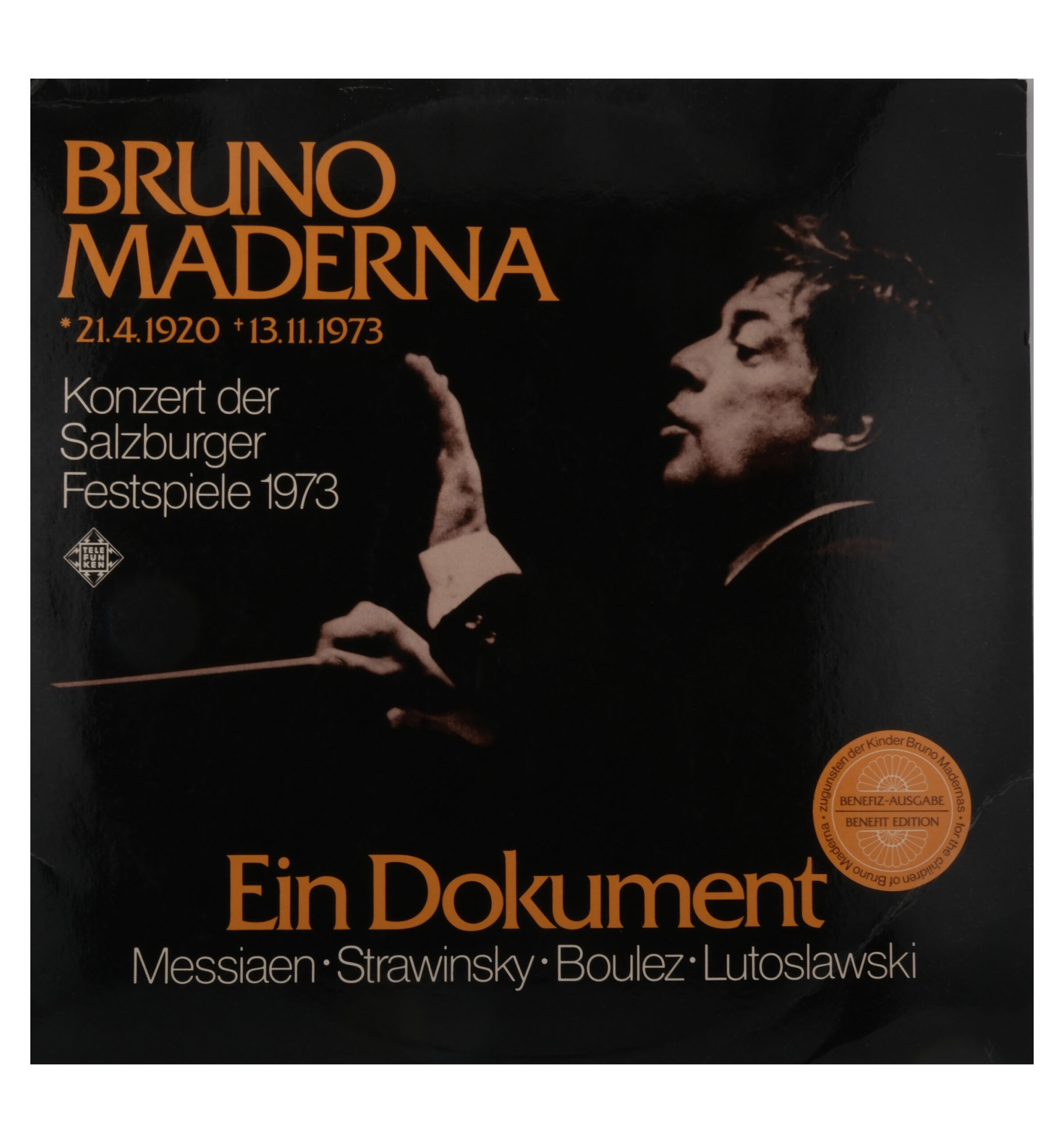 Messiaen, Stravinsky - Bruno Maderna - Œuvres, 1973