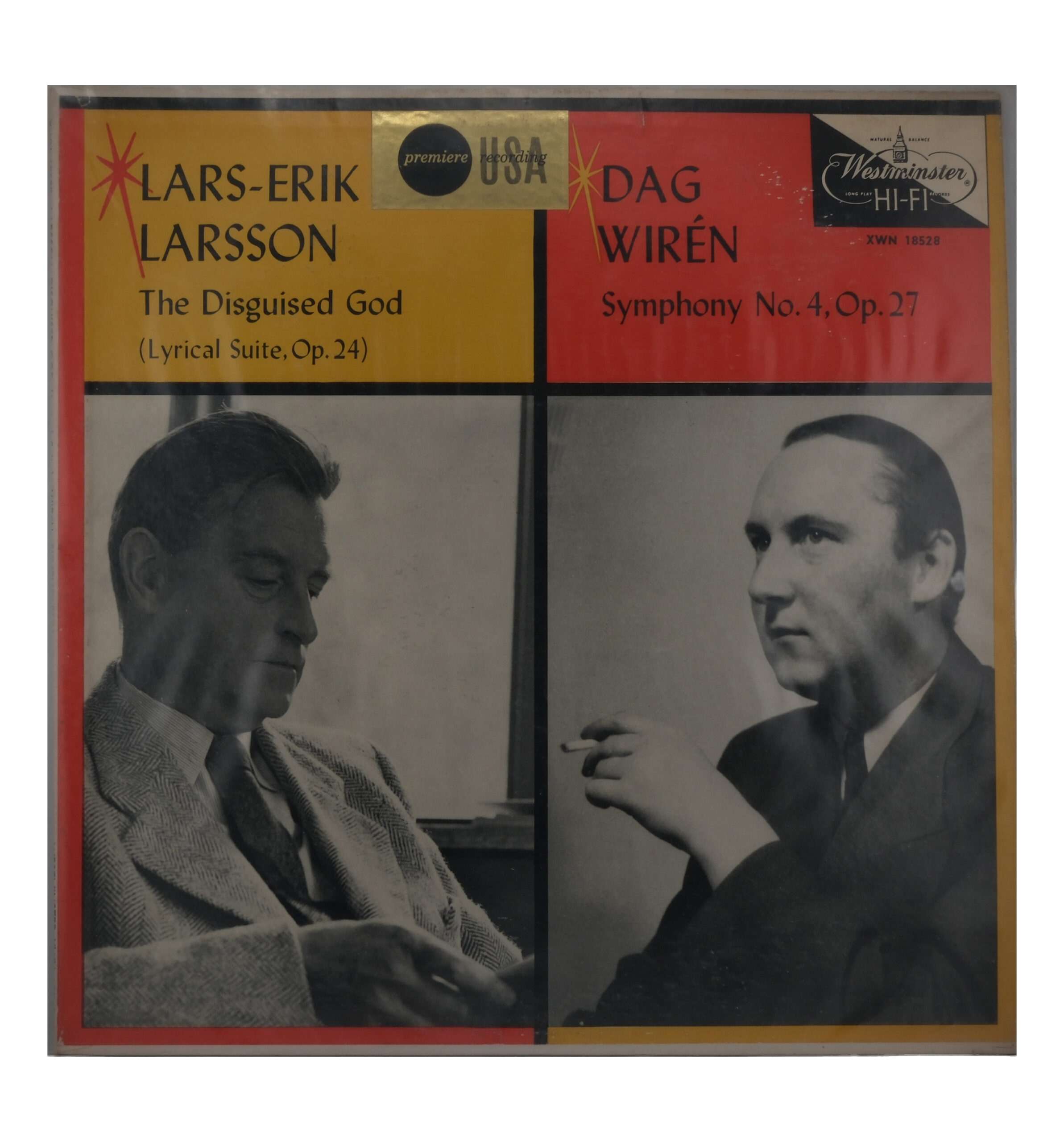 Lars Erik Larsson, Dag Wiren Symphonie No. 4 / Dieu déguisé 1957
