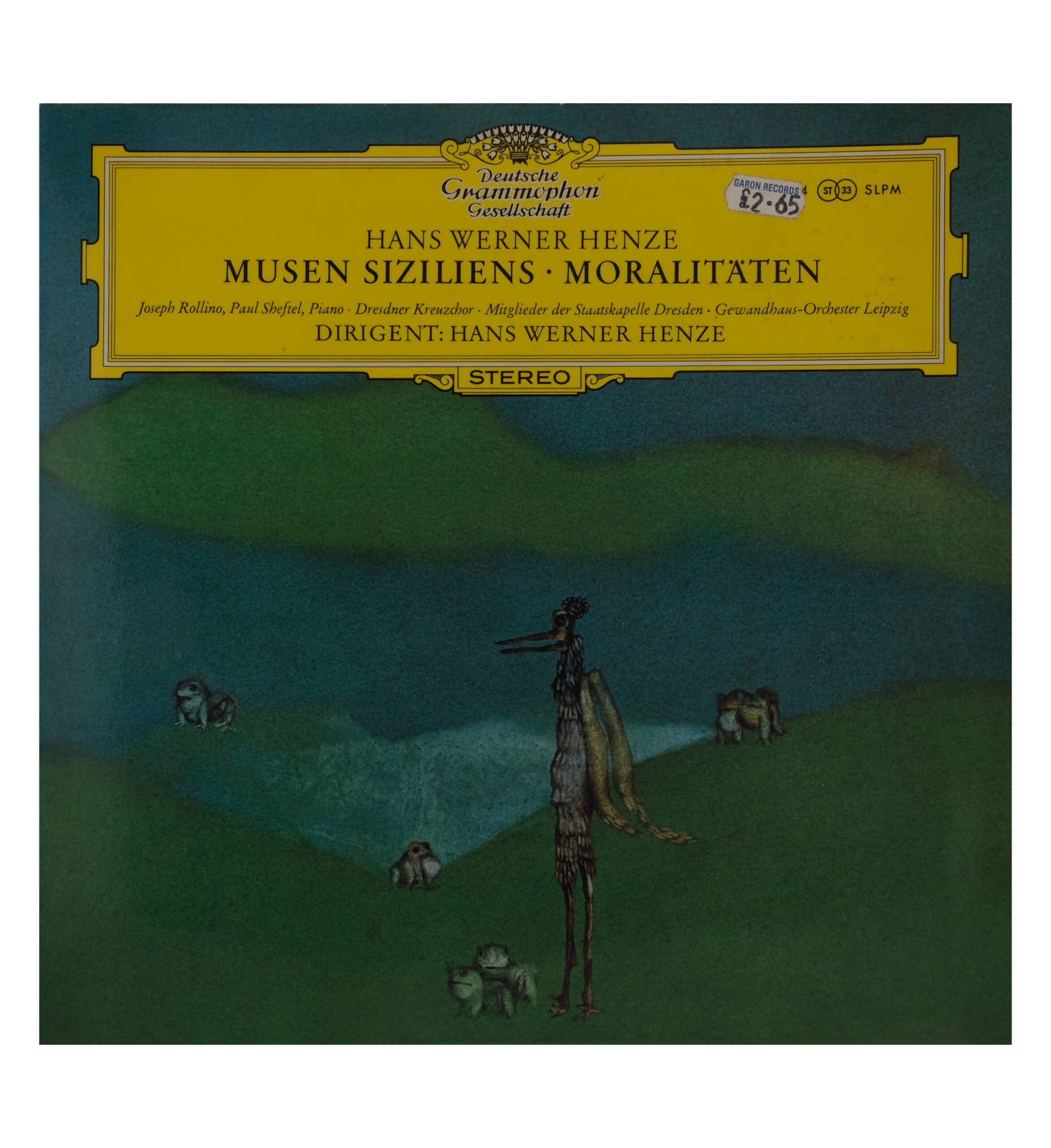 Hans Werner Henze - Musen Siziliens Moralitäten - Henze