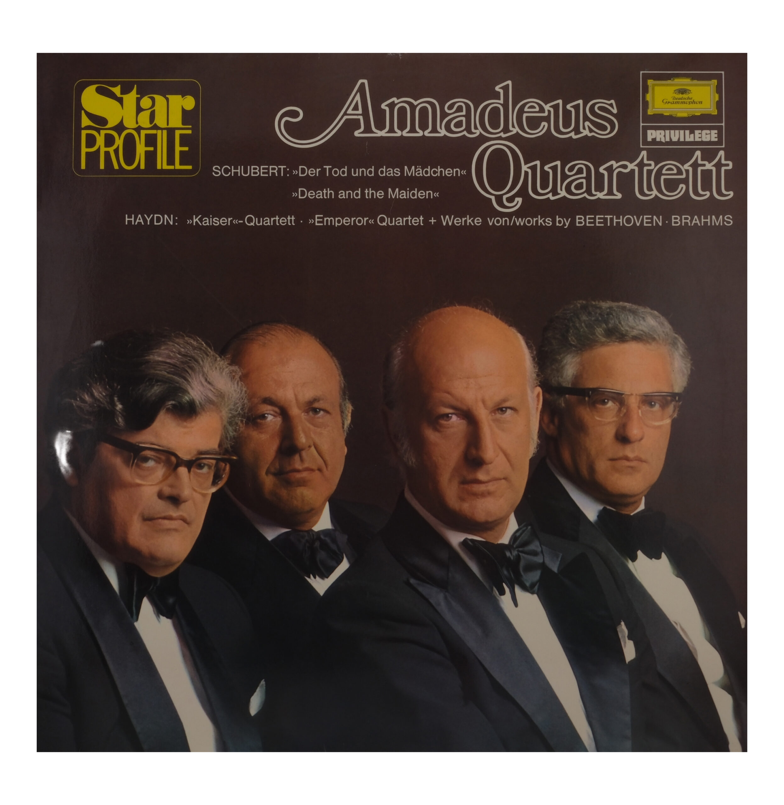 Schubert Haydn Beethoven Brahms, Amadeus Quartett, Deutsche Grammophon