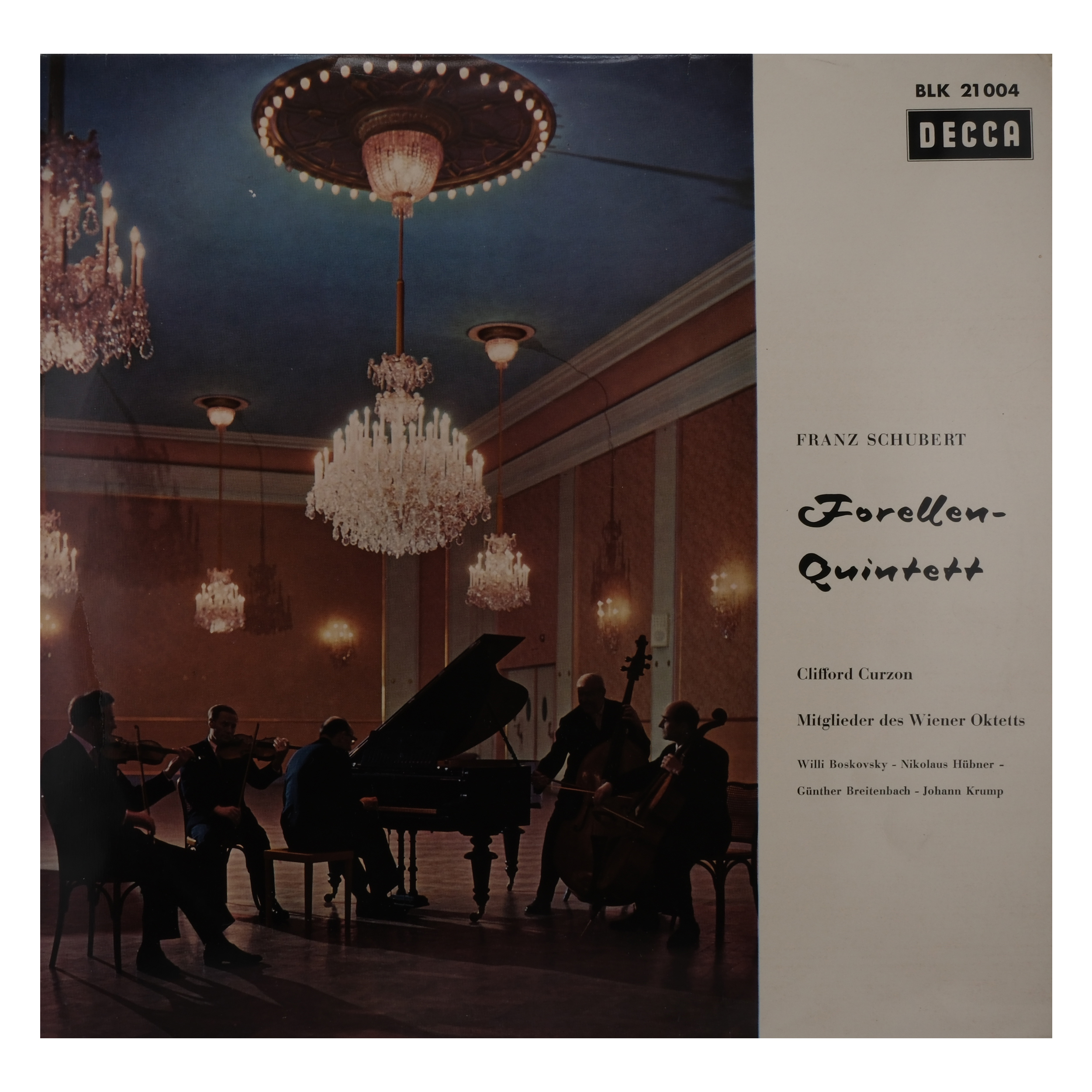 Schubert - Curzon, Boskovsky : Quintette de la Truite (Decca) – Image 2