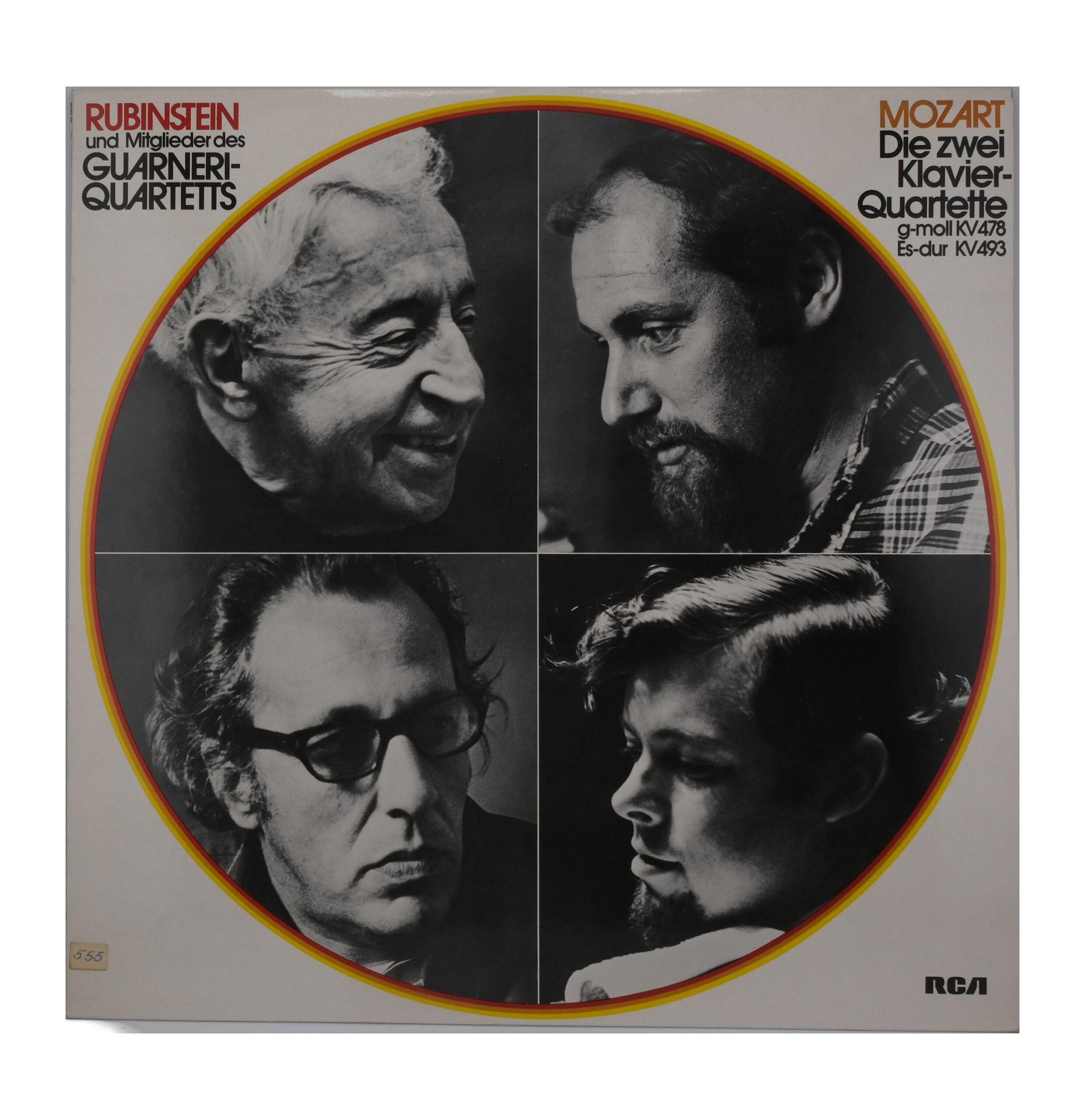Mozart, Rubinstein, Quatuors pour piano G-Moll, Es-Dur, 1980