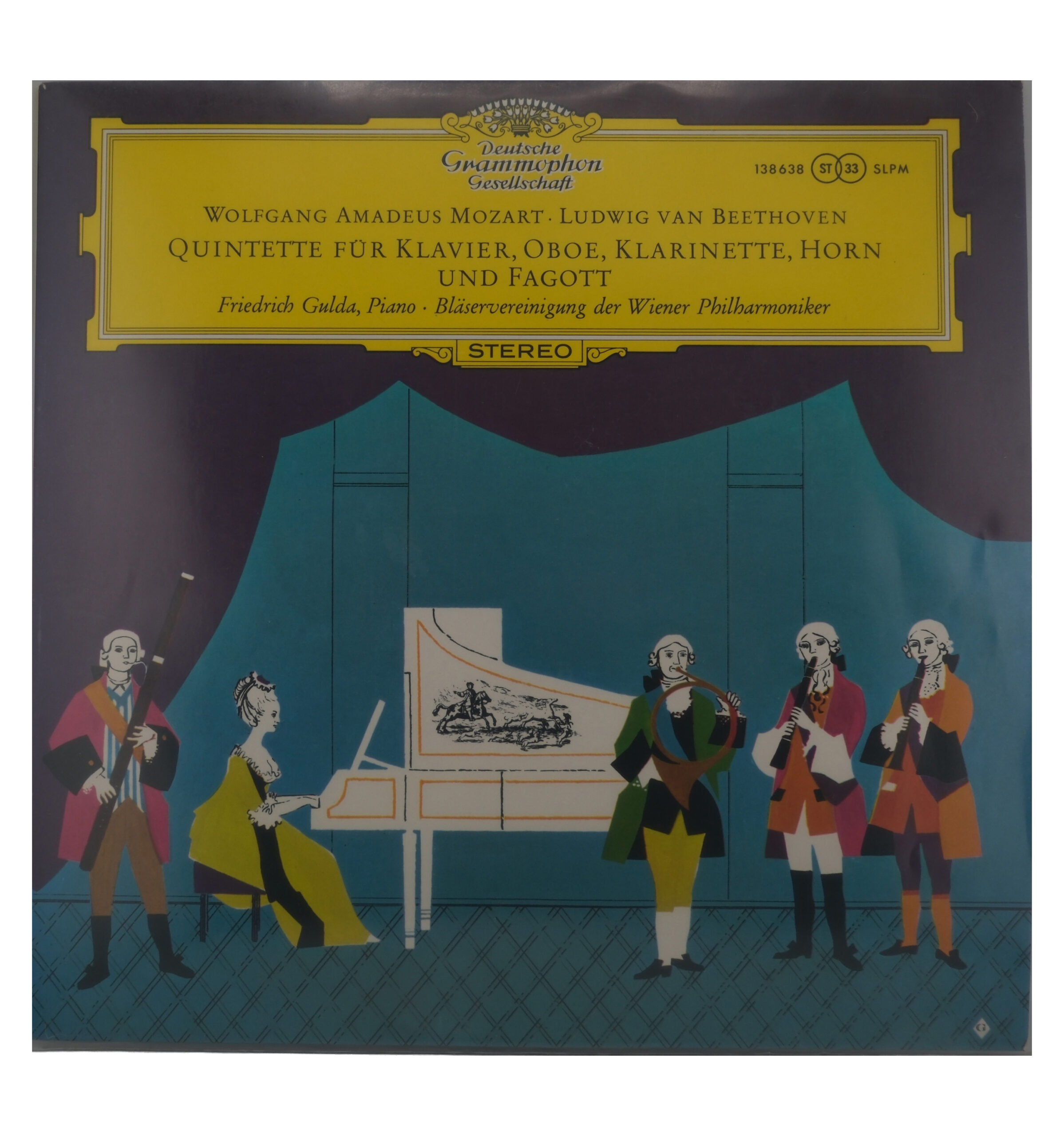 Mozart Beethoven-Gulda Quintette Piano-OEuvre 1960 DG Stereo