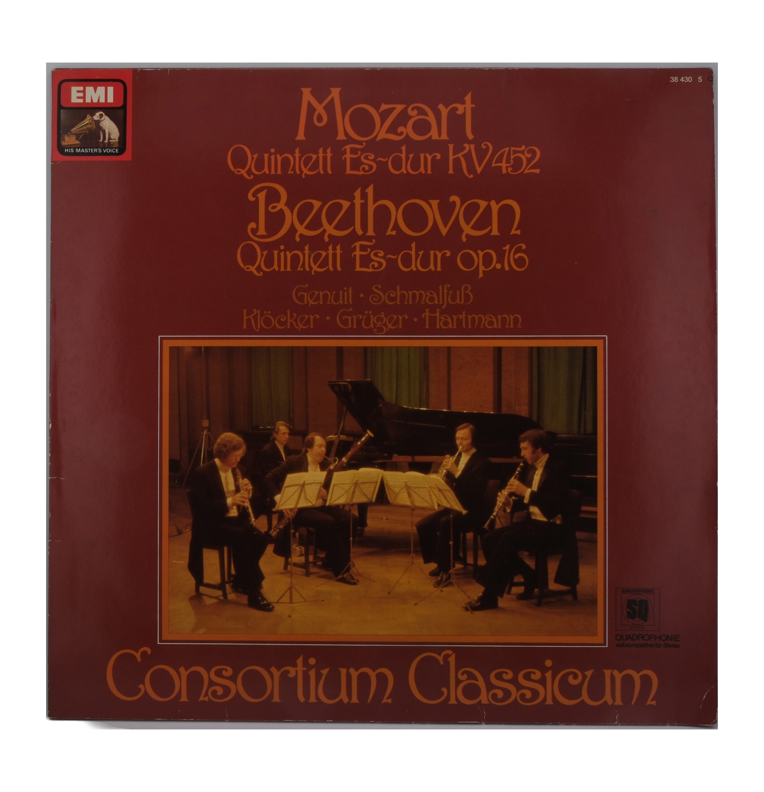 Mozart Beethoven Quintett 1978 His Master's Voice LP