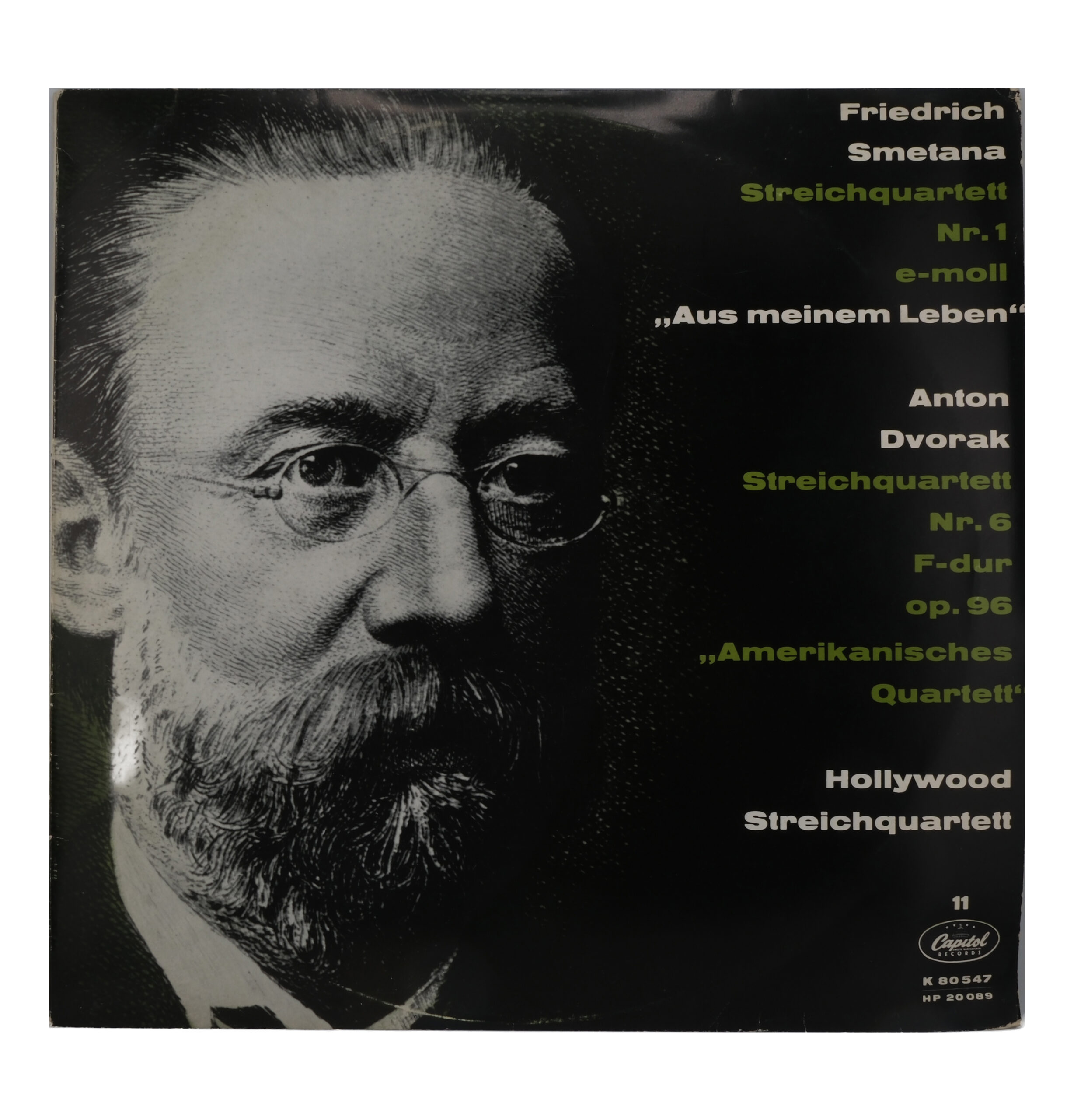 Smetana Dvořák Hollywood Streichquartett Quatuors à Cordes 1975