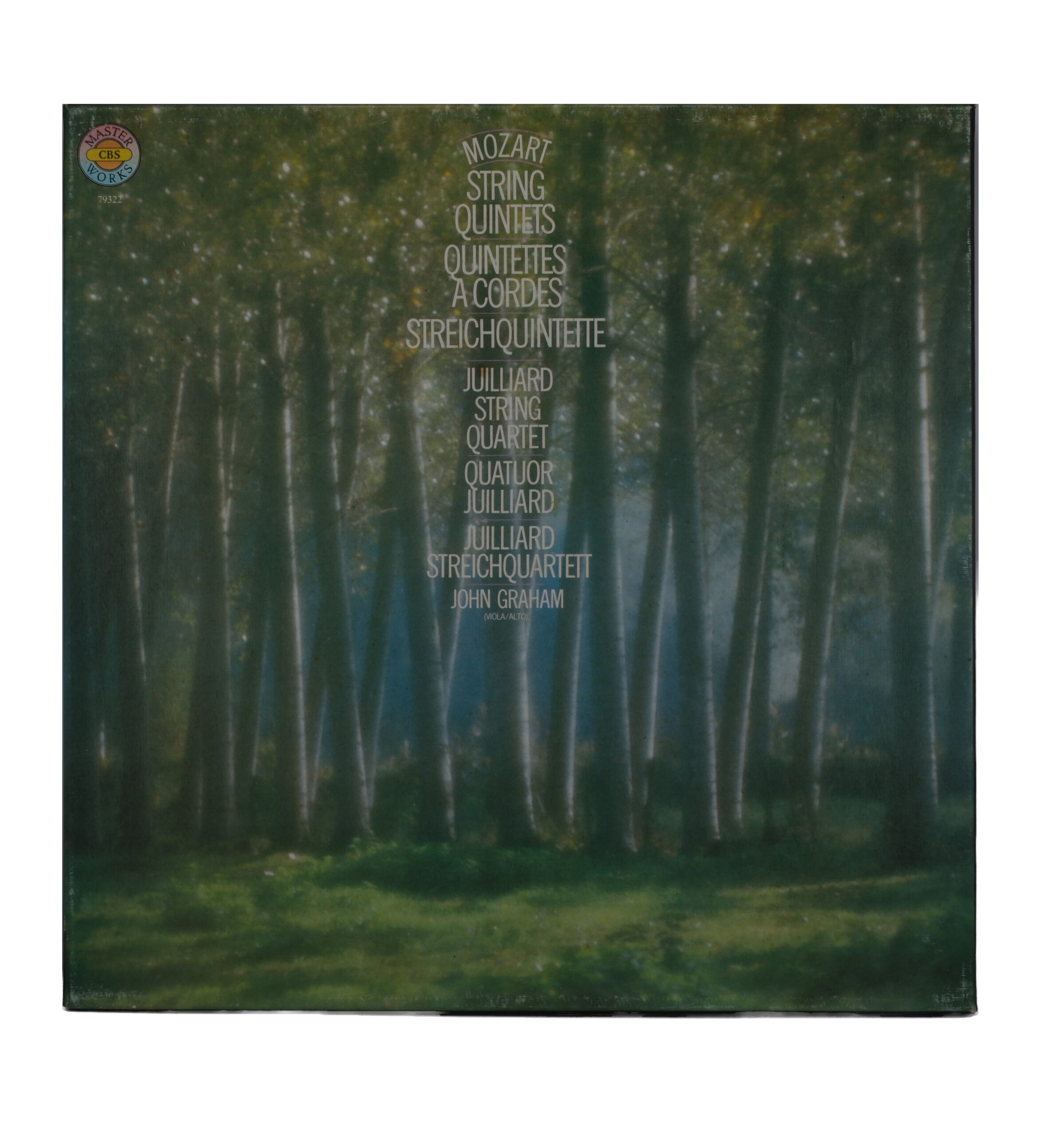 Mozart Quintettes à Cordes 1979 Juilliard Quartet CBS