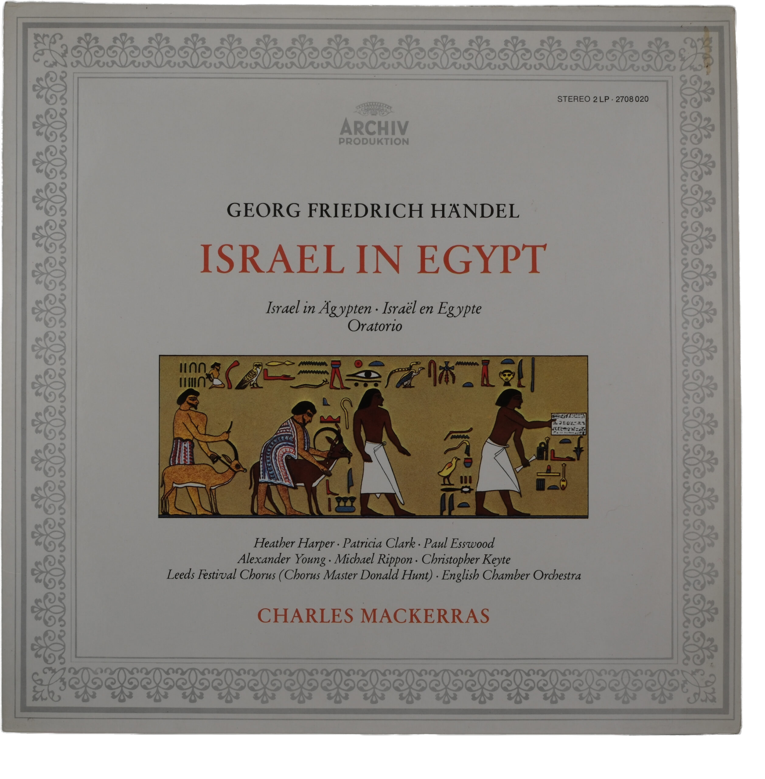 Händel par Mackerras: Israël en Égypte 2CD 1971