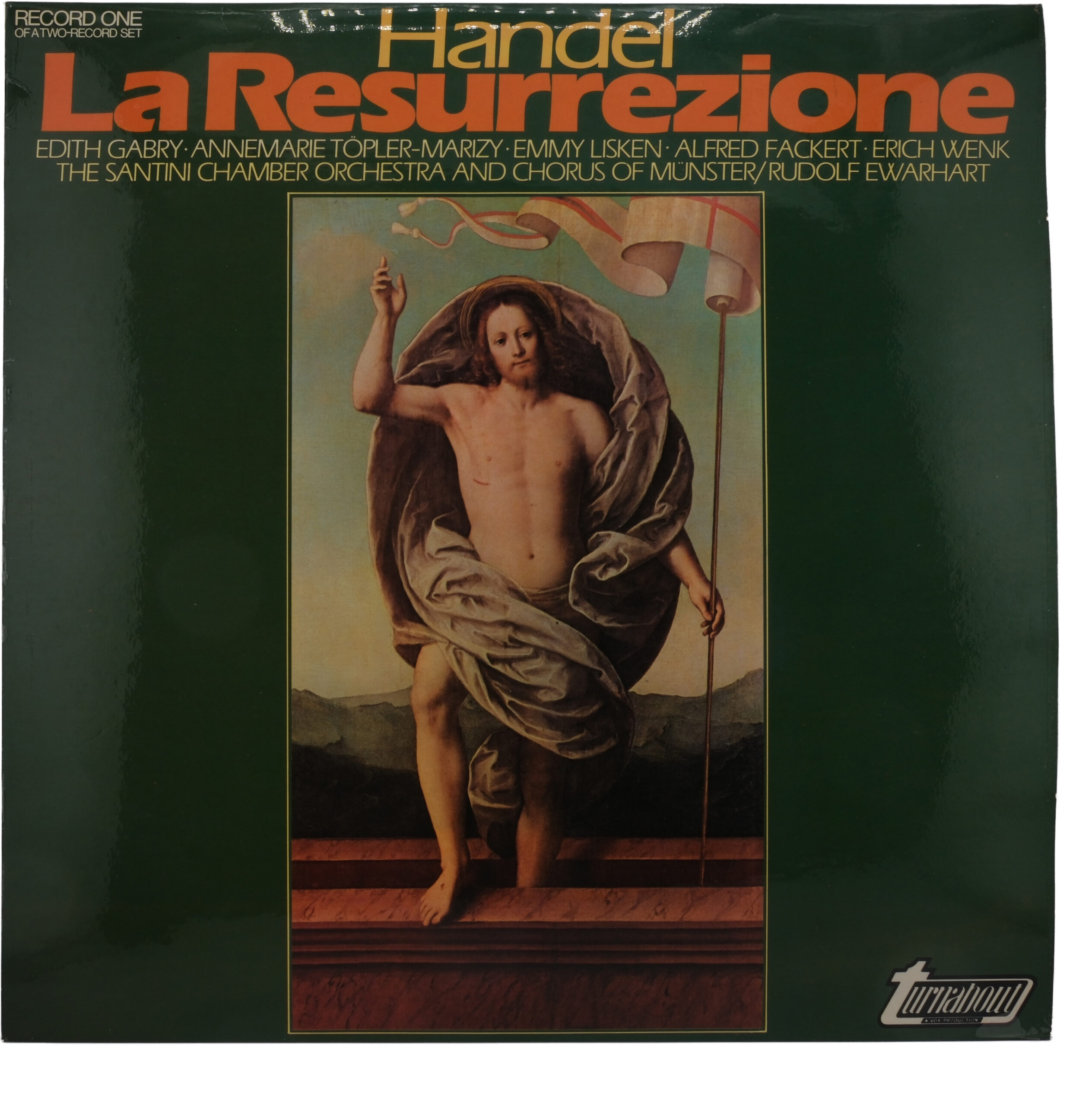 Handel, Ewerhart : La Résurrection, Gabry, Topler (2LP)