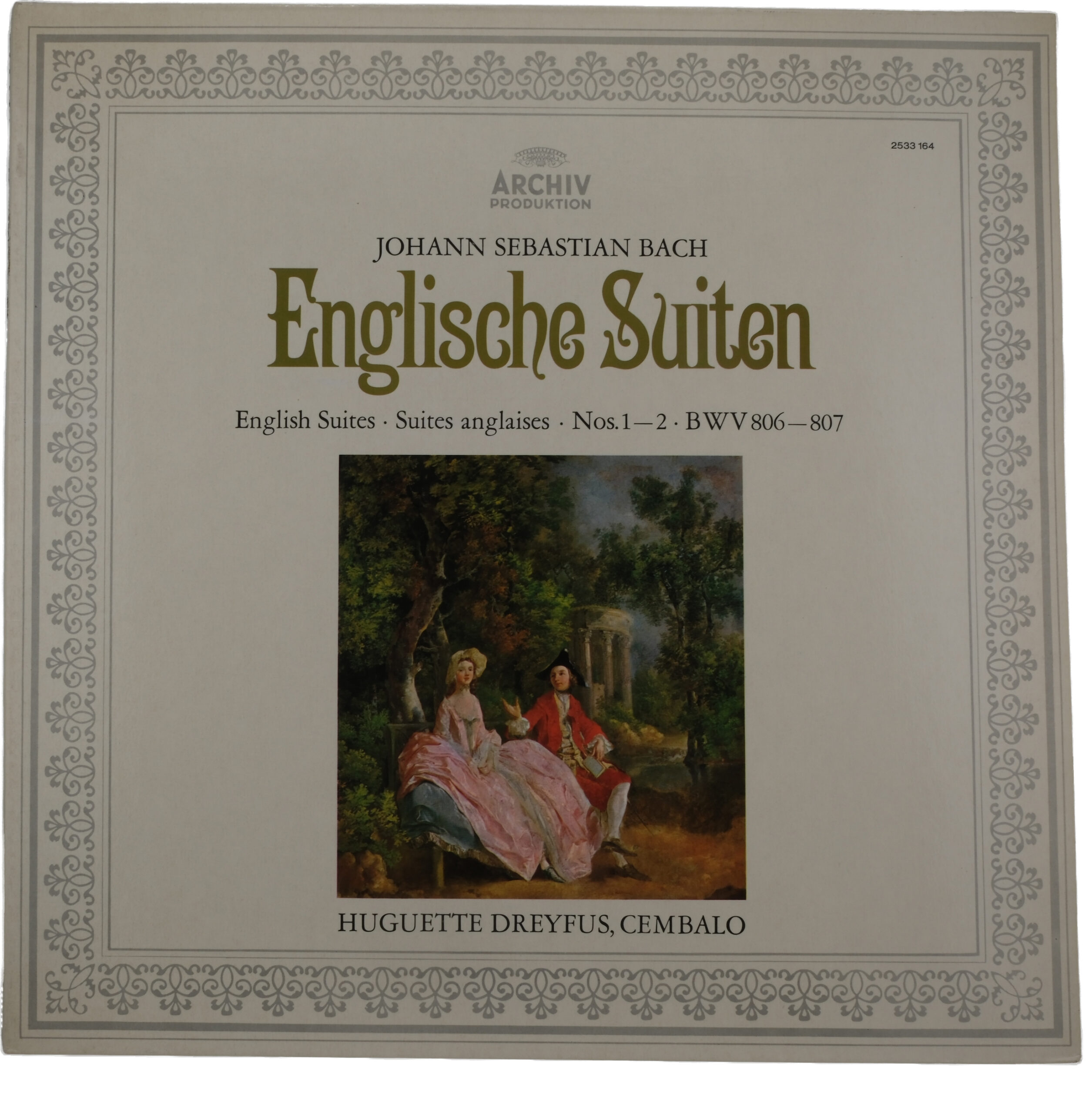 Johann Sebastian Bach Suites Inglesas 1974 Archiv Produktion