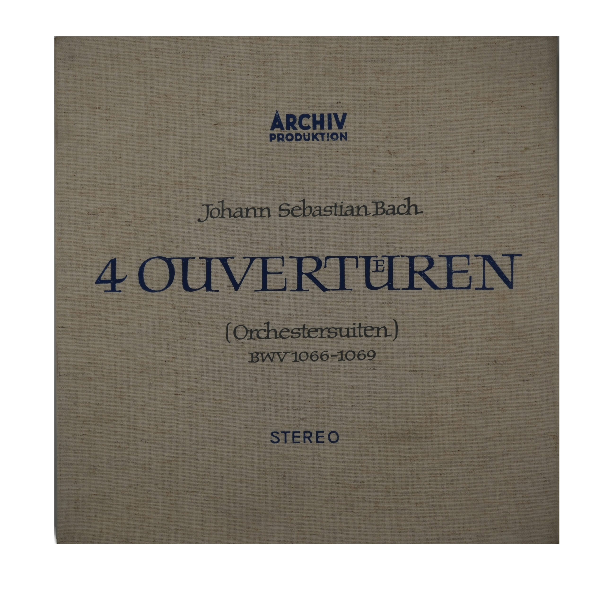 Bach, Ouvertures BWV 1066-1069, Stereo, 1950