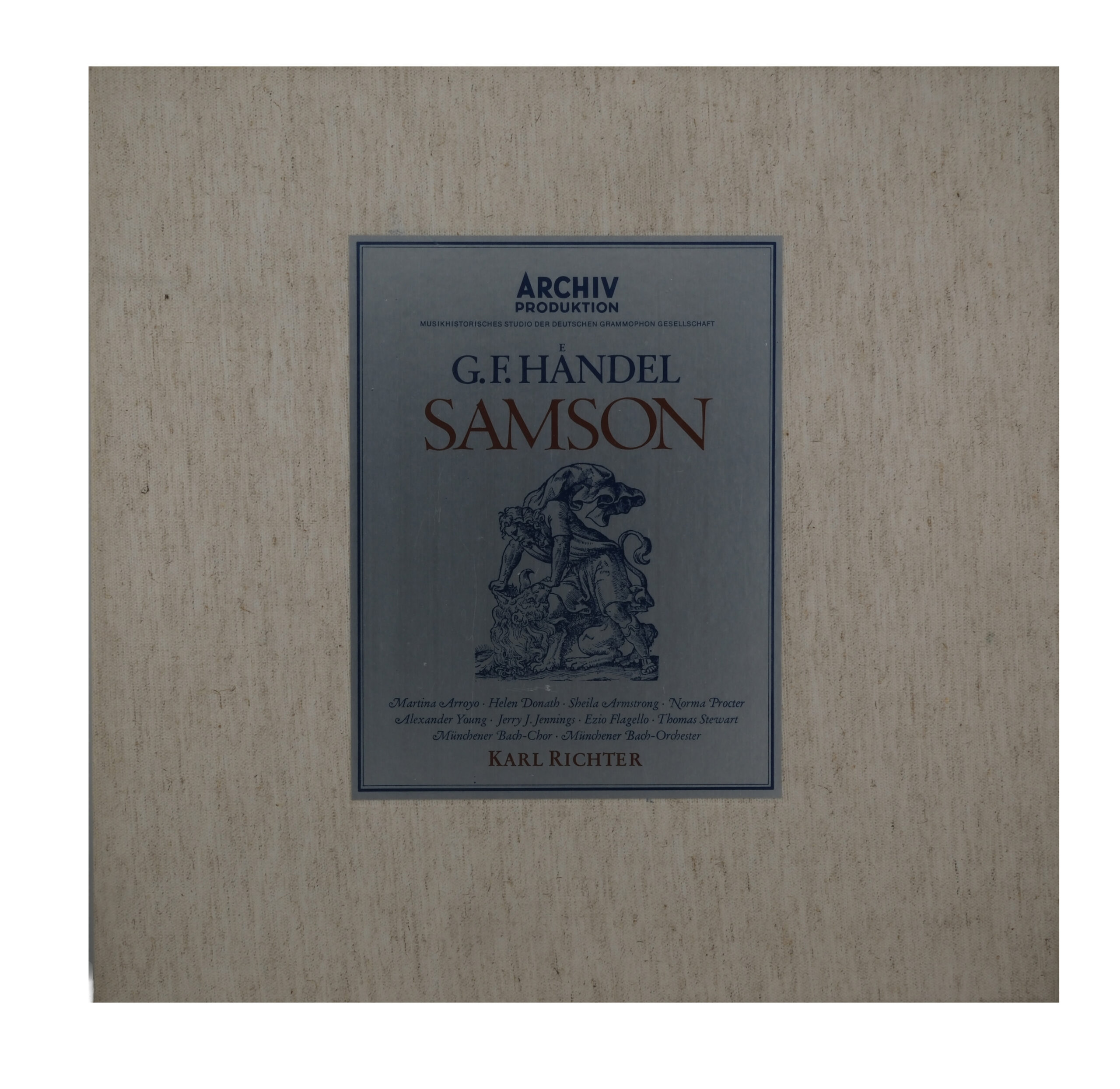 Händel, Karl Richter, Samson en Français, 1969