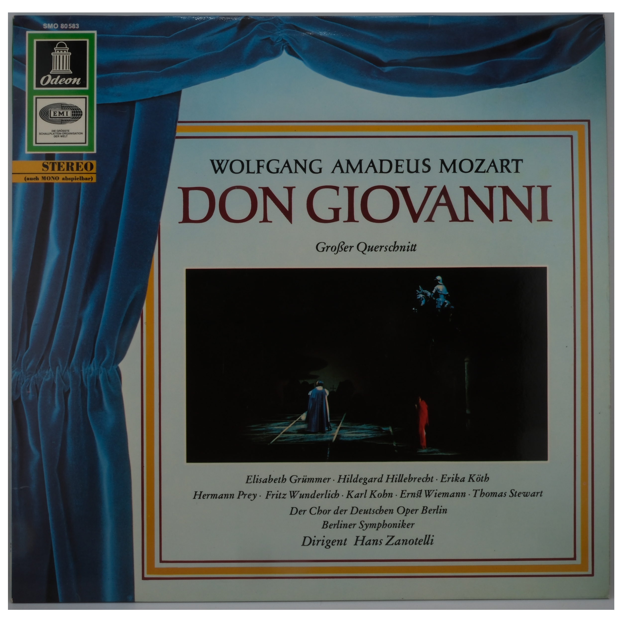 Mozart Don Giovanni 1969 Odeon Hans Zanotelli Berliner Symphoniker