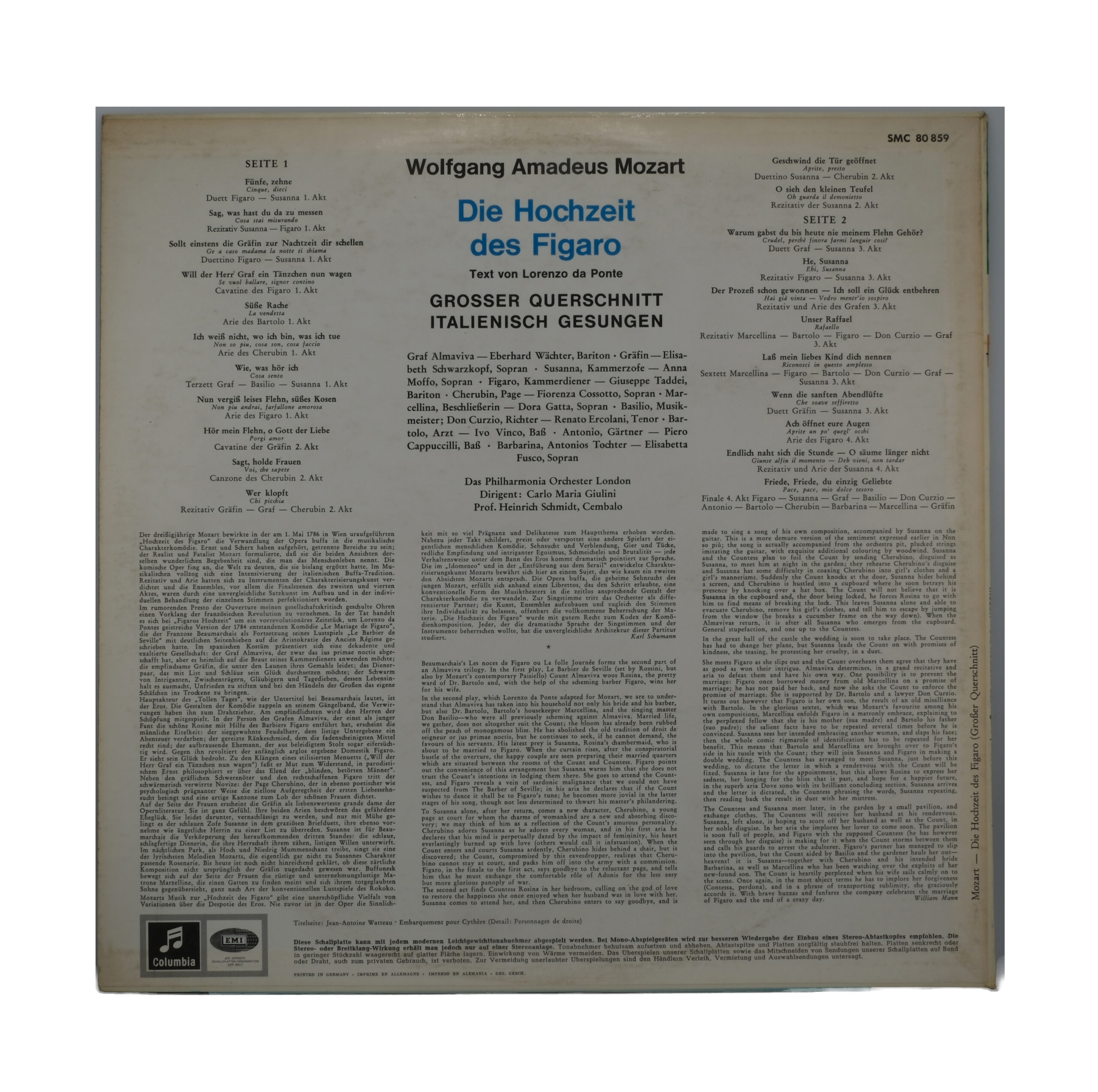 Mozart - Le Mariage de Figaro - Giulini - Schwarzkopf