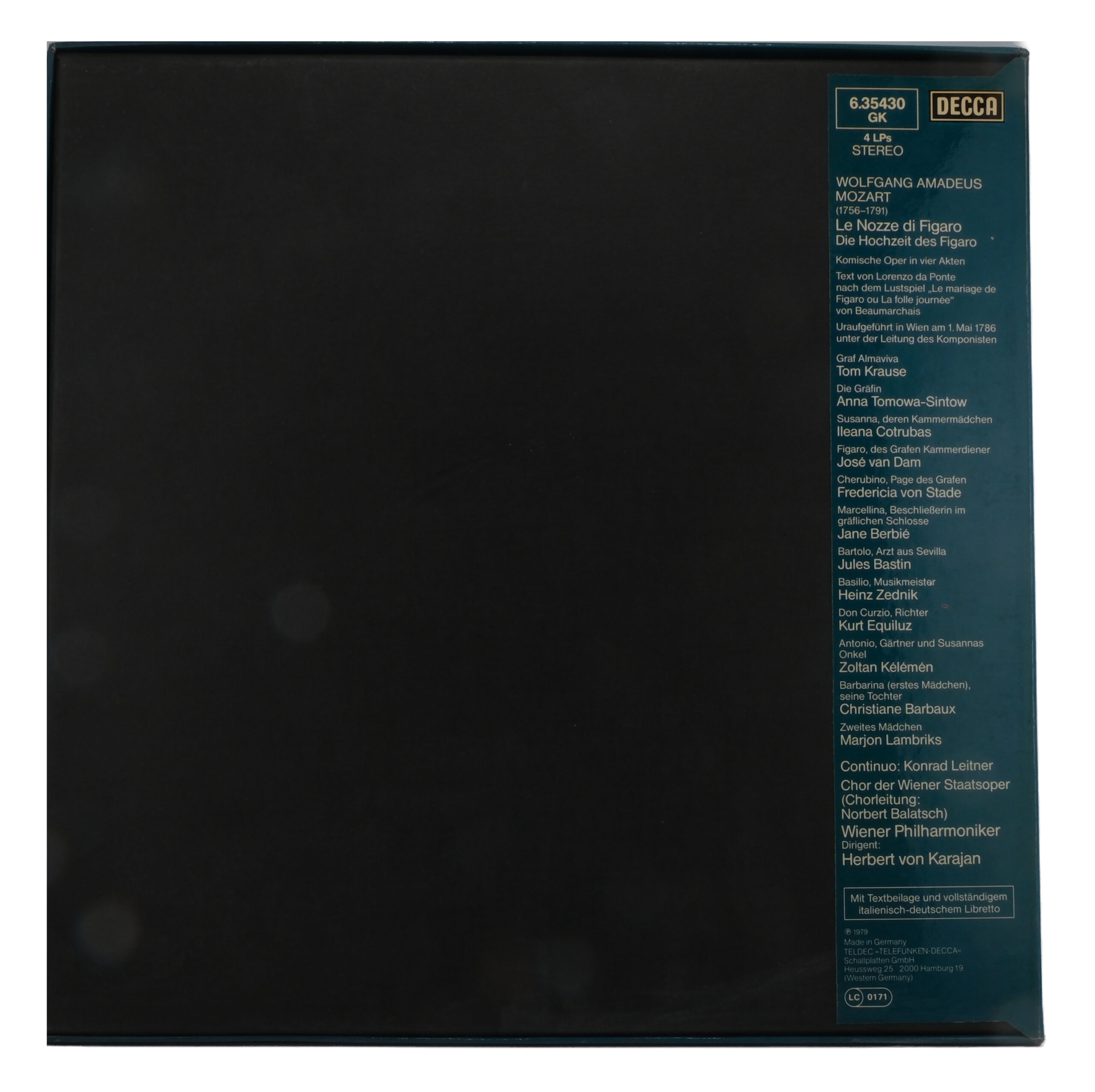 Mozart/Karajan: Les Noces de Figaro 1979 Jose van Dam – Image 2