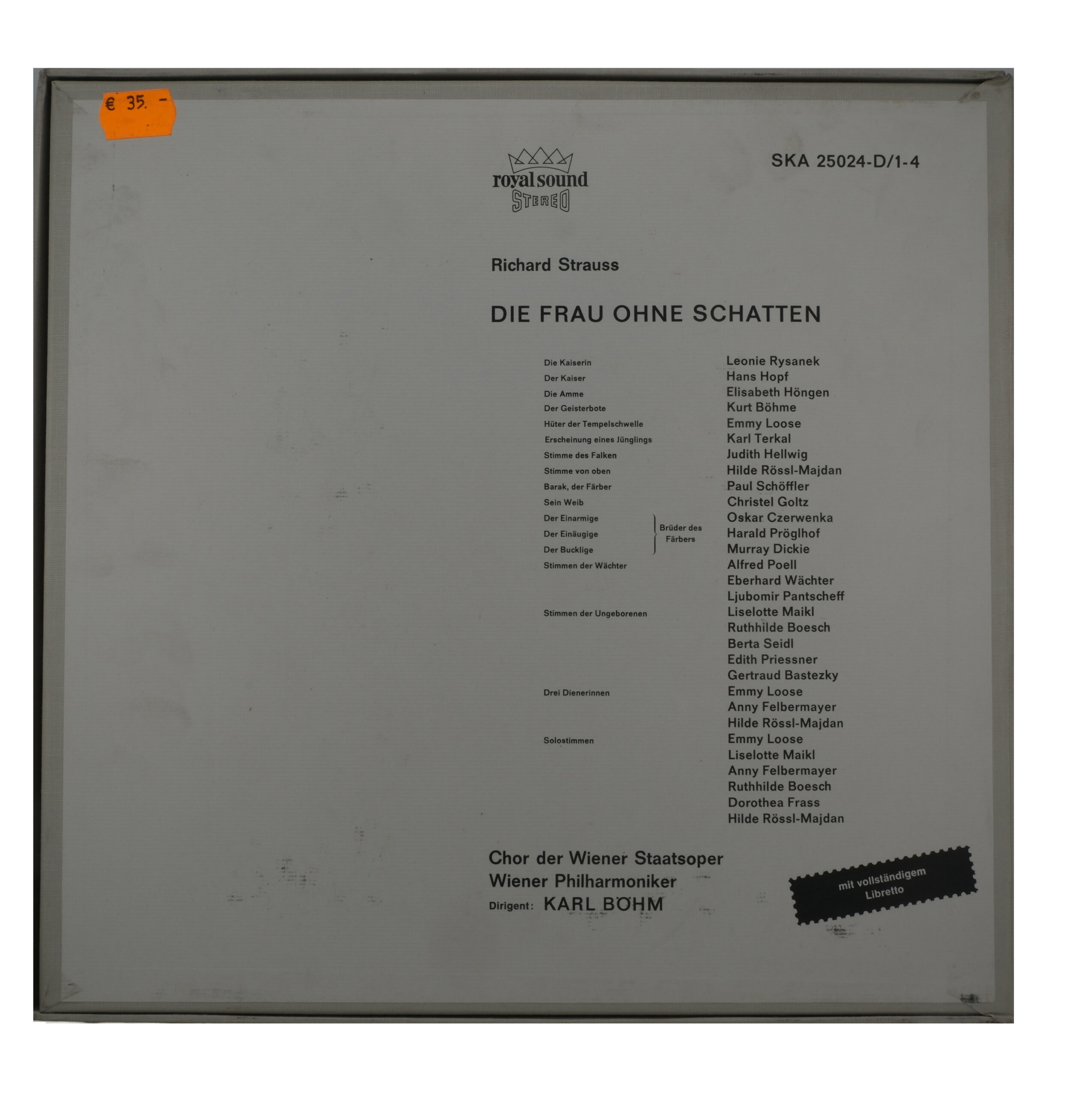 Strauss Karl Böhm Die Frau Ohne Schatten CD 4 Decca – Image 2